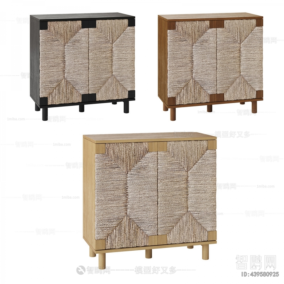 Wabi-sabi Style Side Cabinet