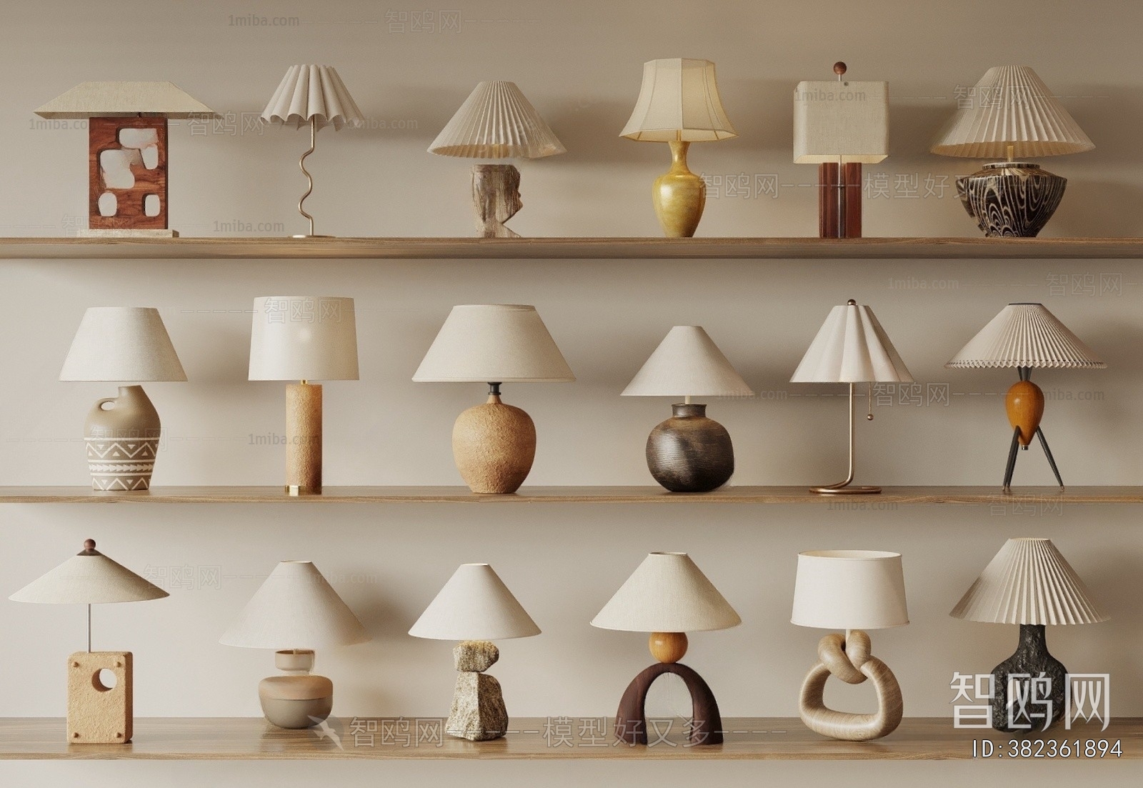 Wabi-sabi Style Table Lamp