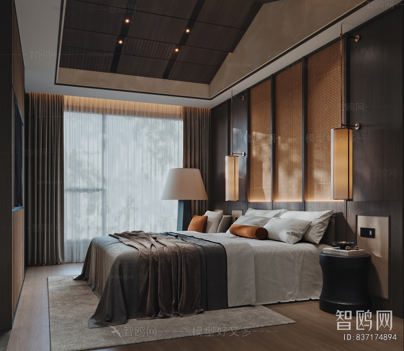 Wabi-sabi Style Bedroom