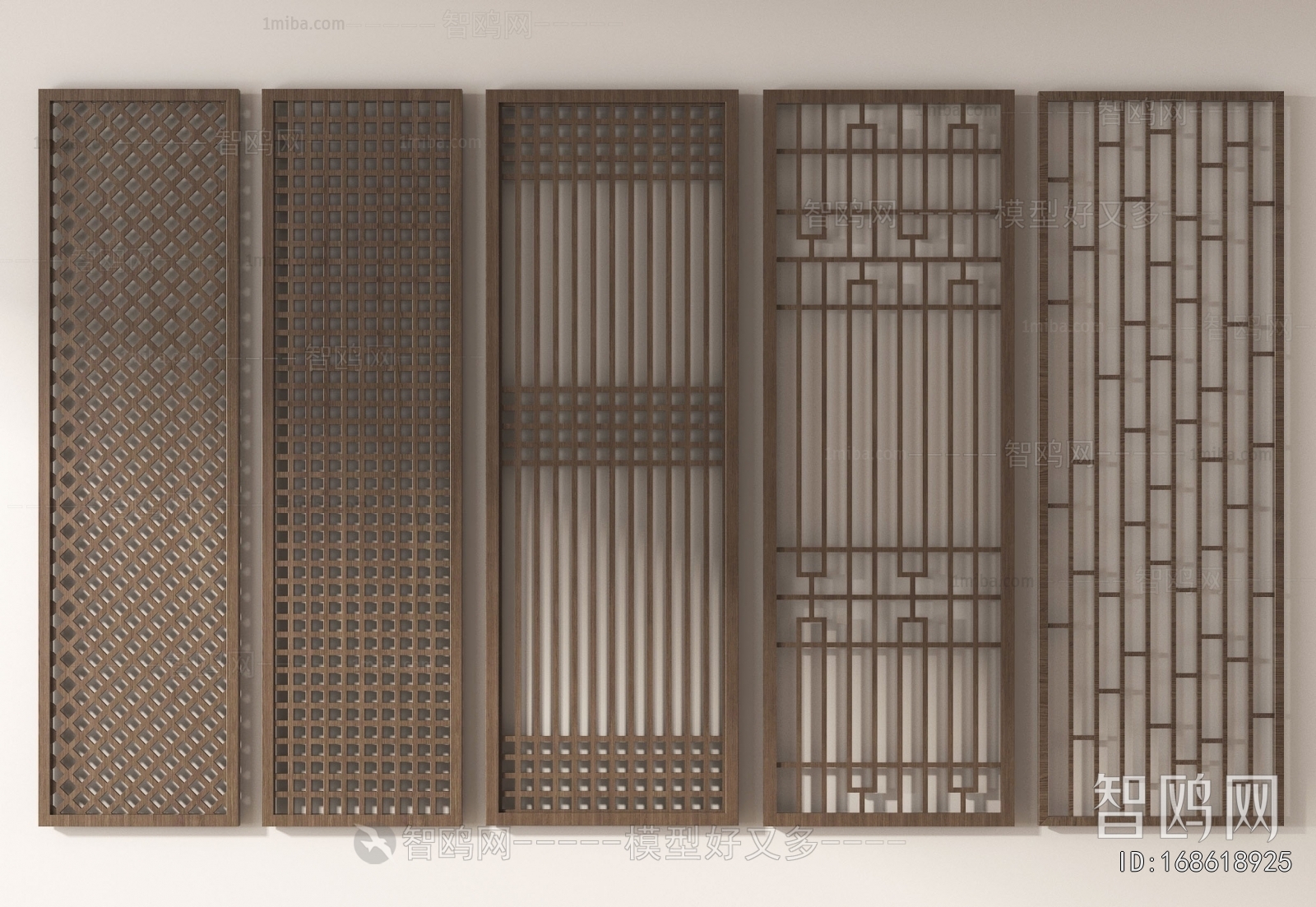 New Chinese Style Wooden Screen Partition