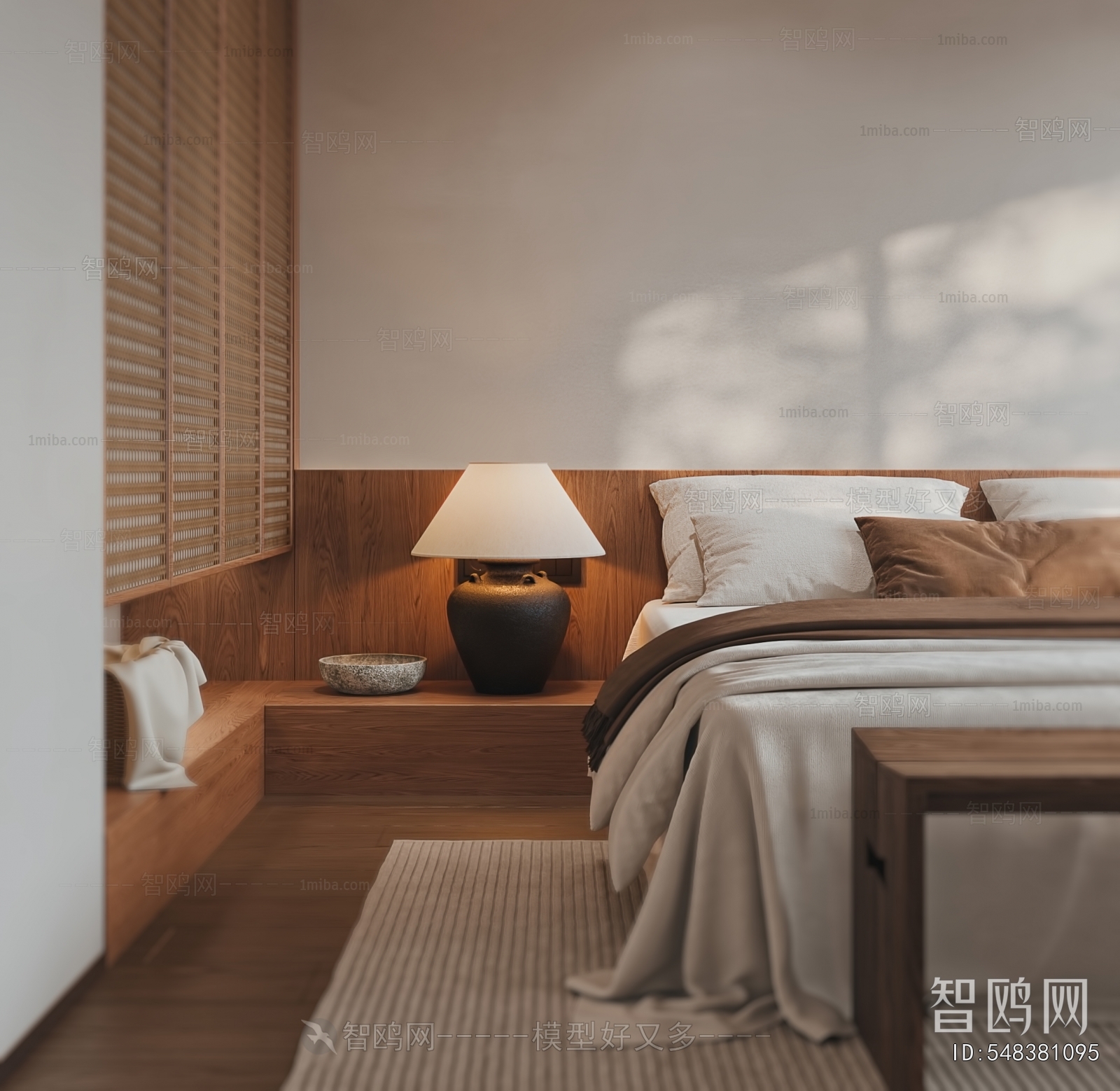 Wabi-sabi Style Guest Room