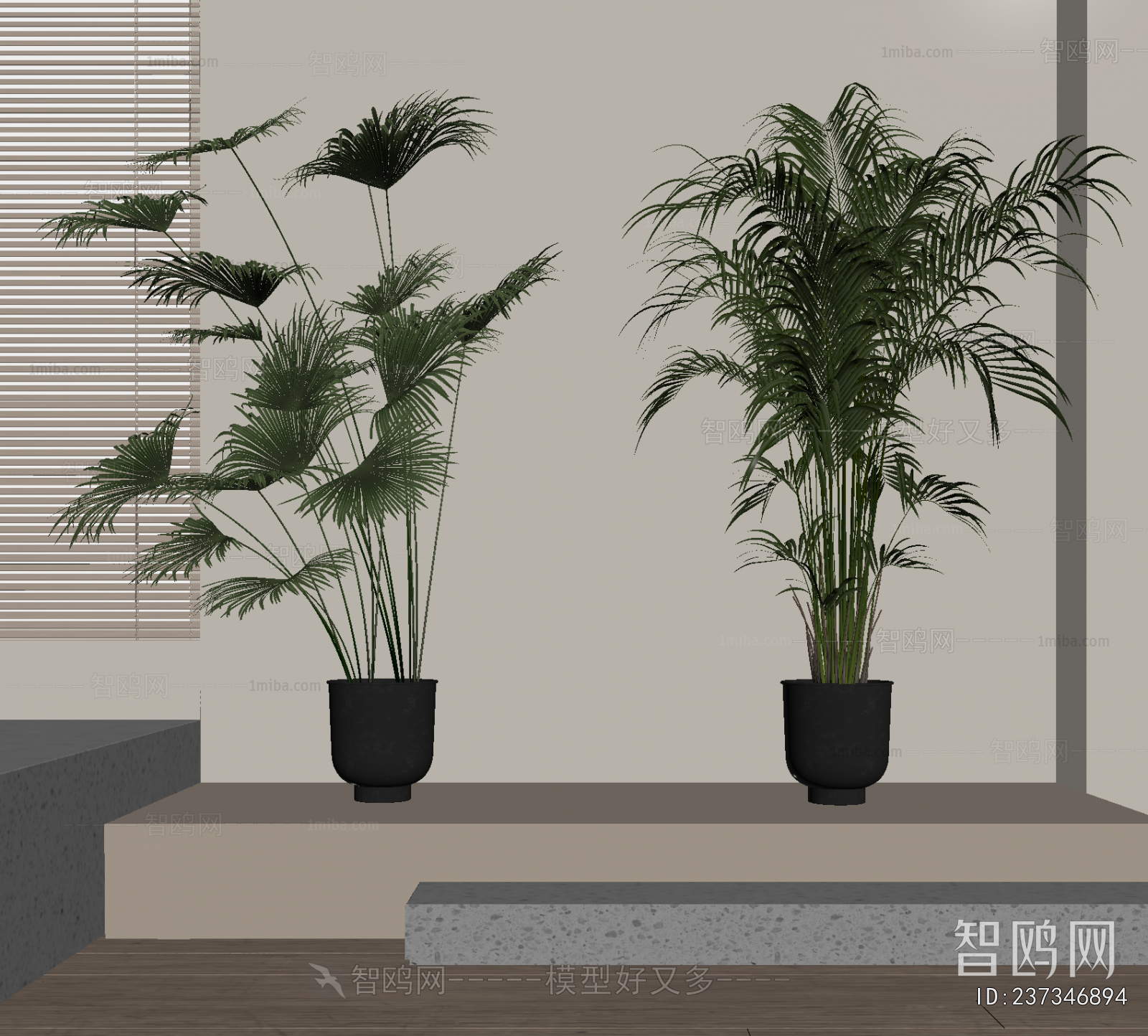Modern Ground Green Plant Potted Plants