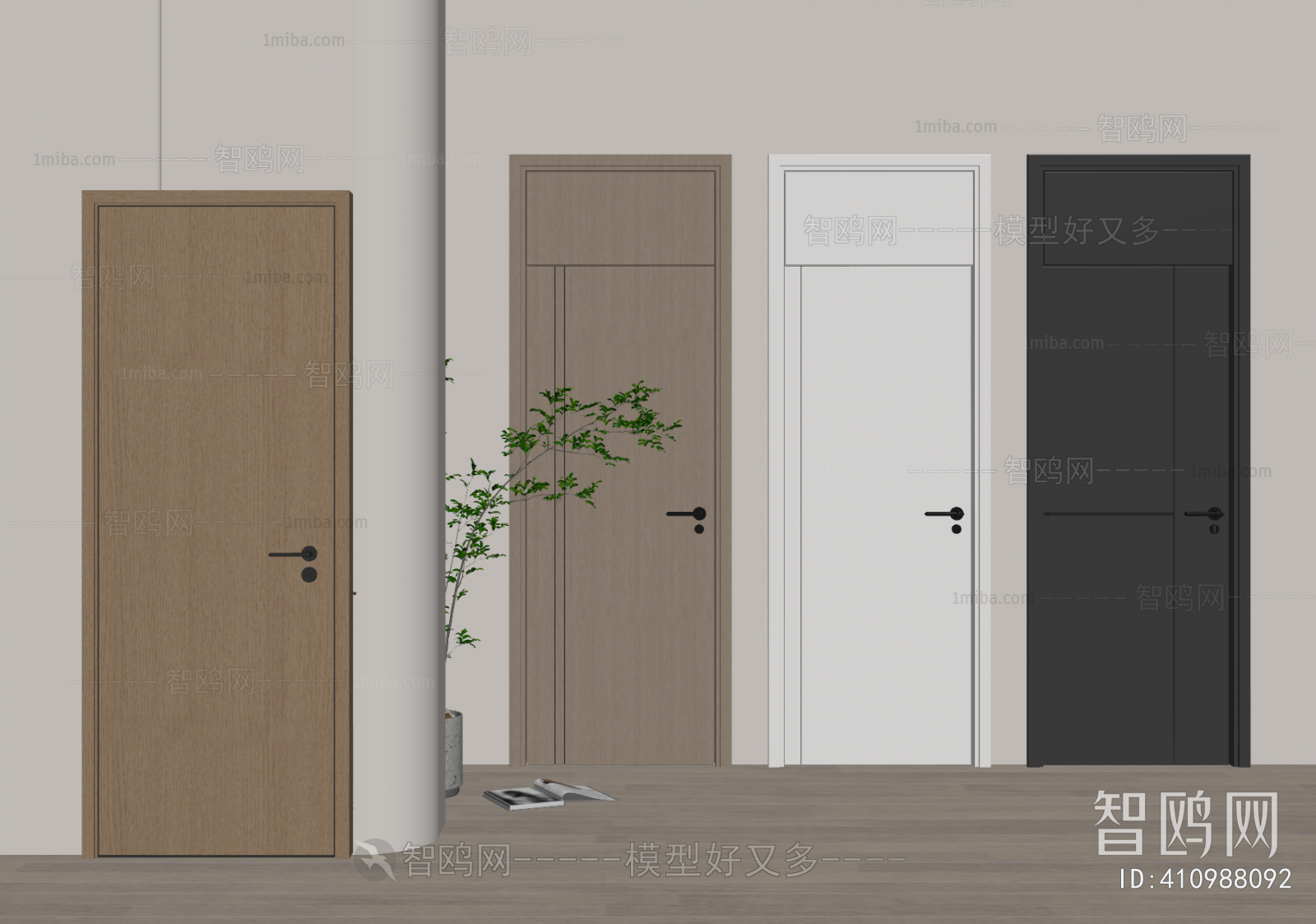 Modern Single Door