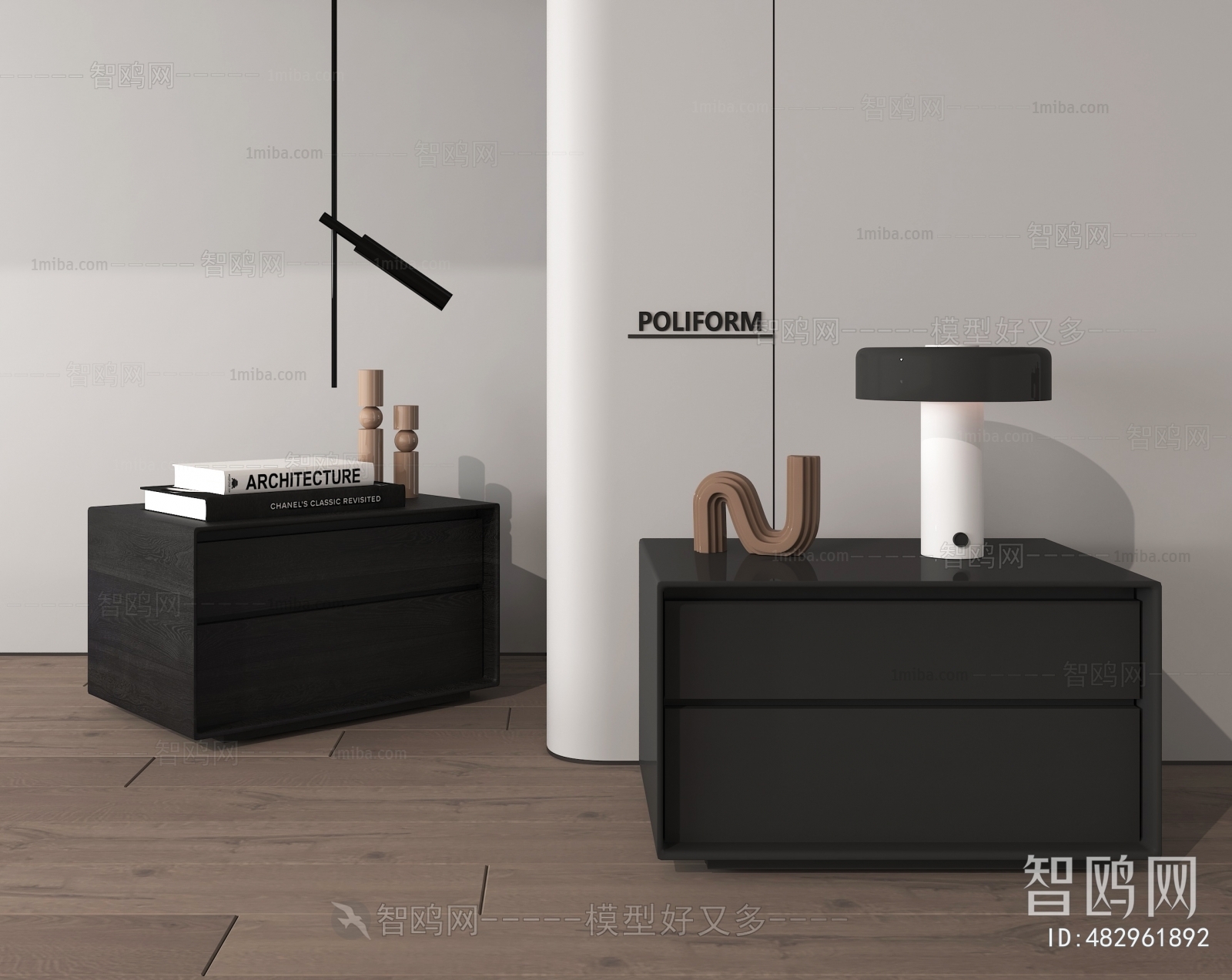 Modern Bedside Cupboard