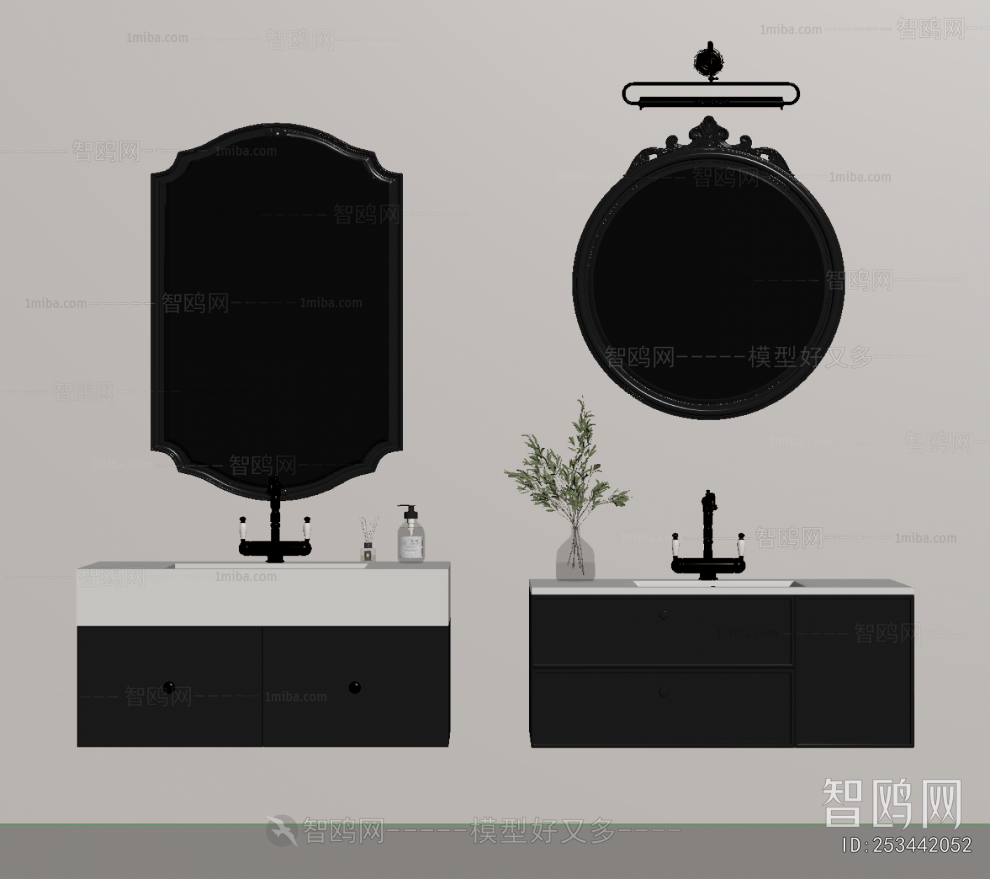 French Style Bathroom Cabinet