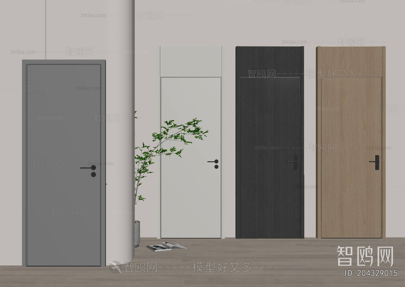 Modern Single Door