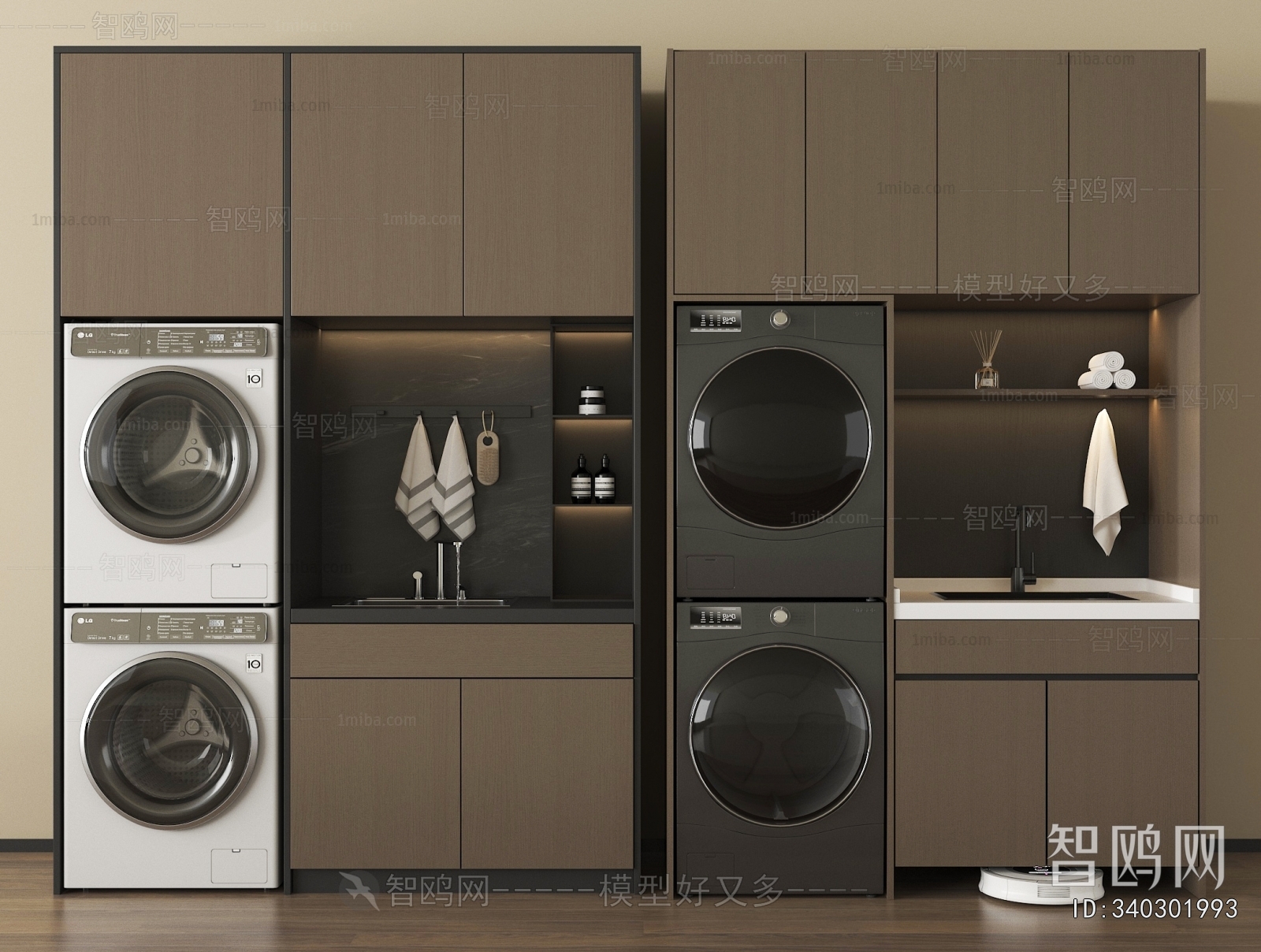 Modern Laundry Cabinet