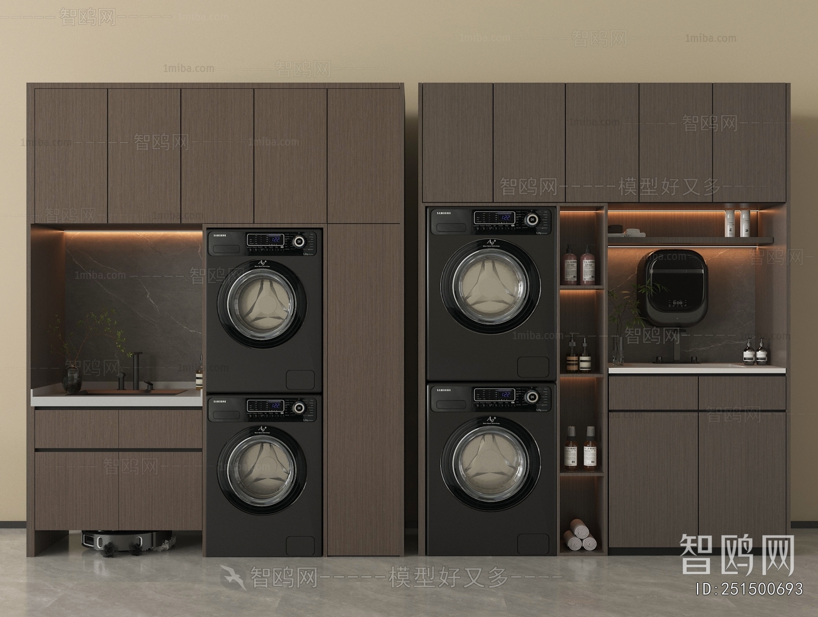 Modern Laundry Cabinet