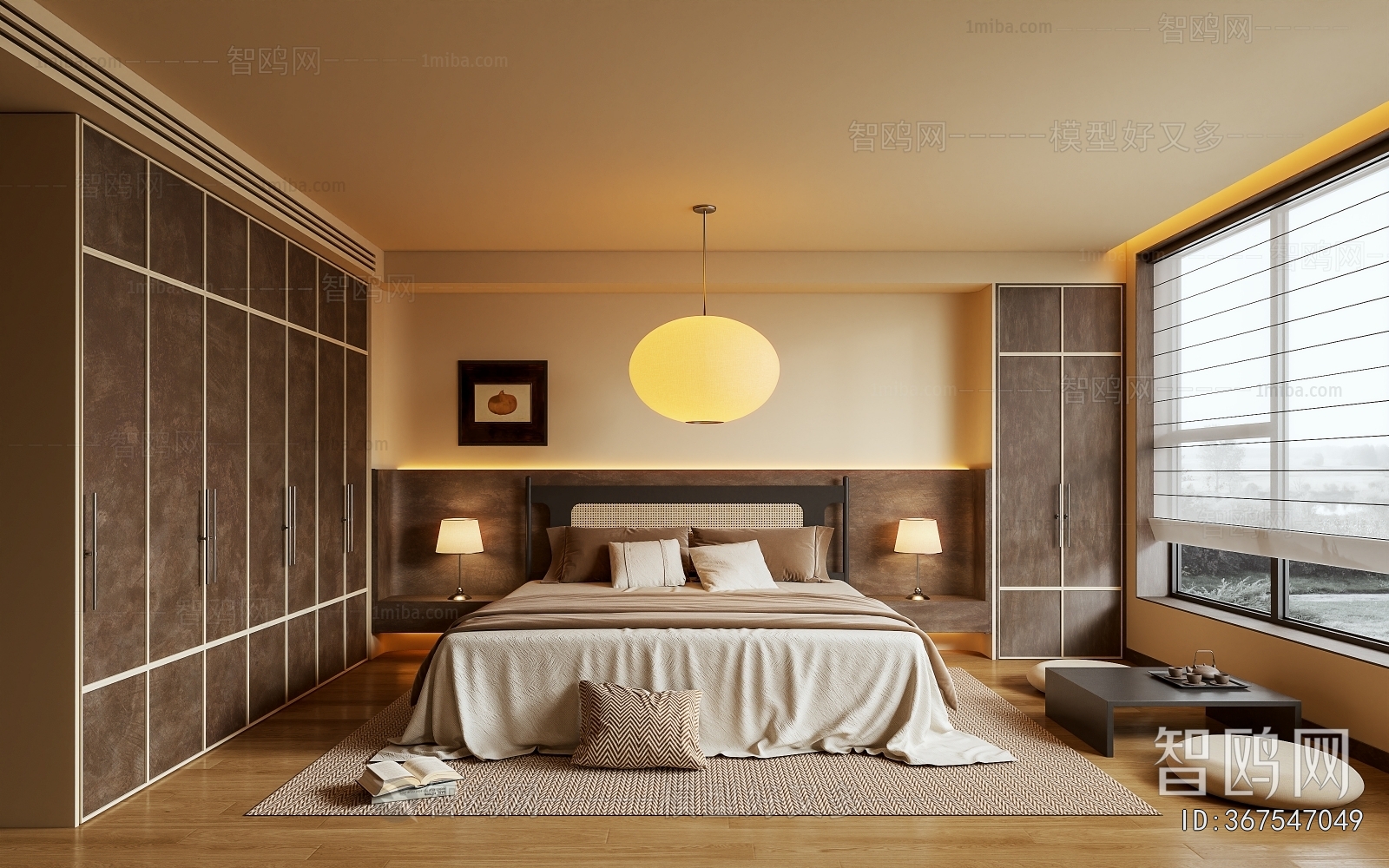 Wabi-sabi Style Bedroom