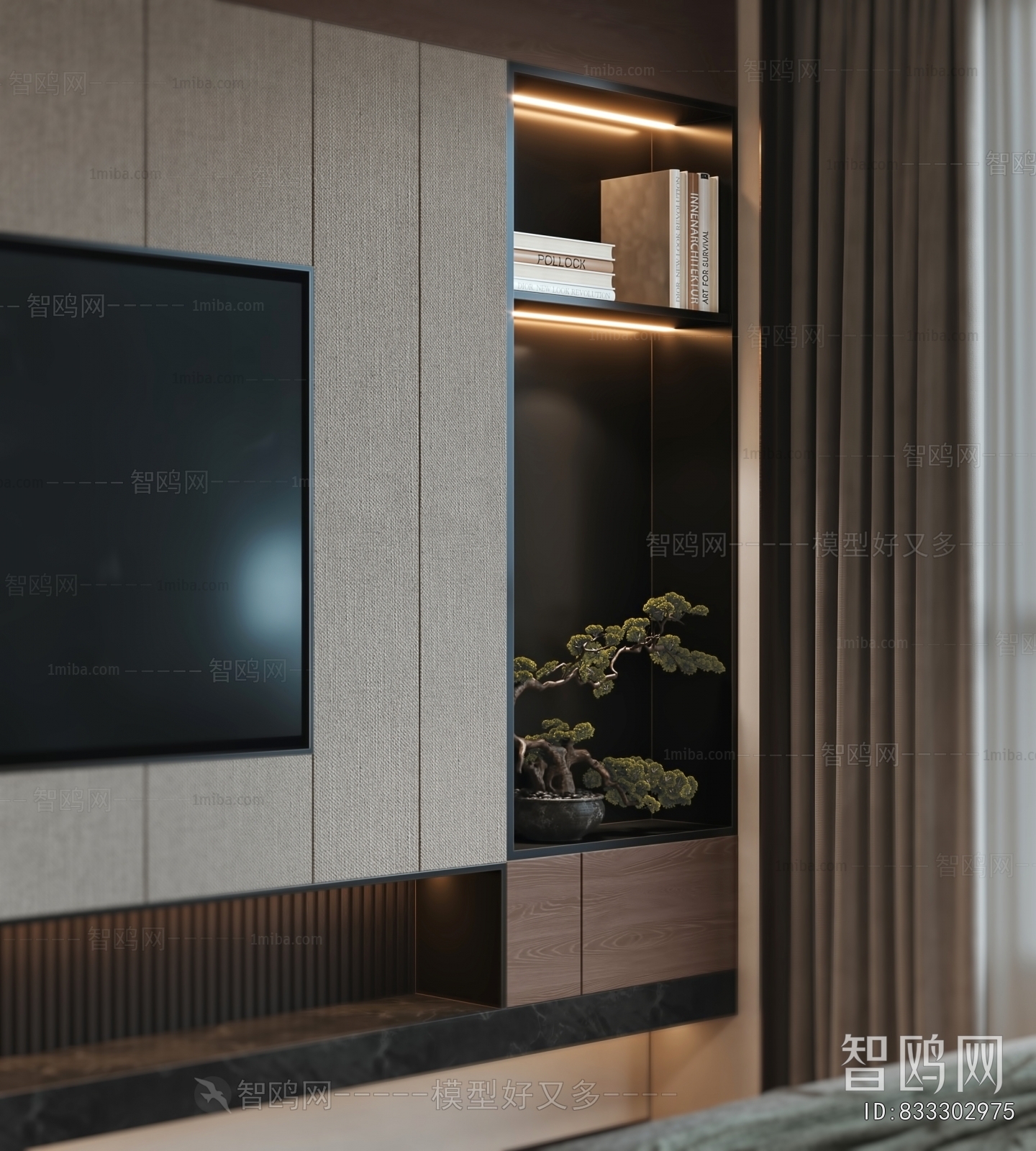 Wabi-sabi Style Guest Room