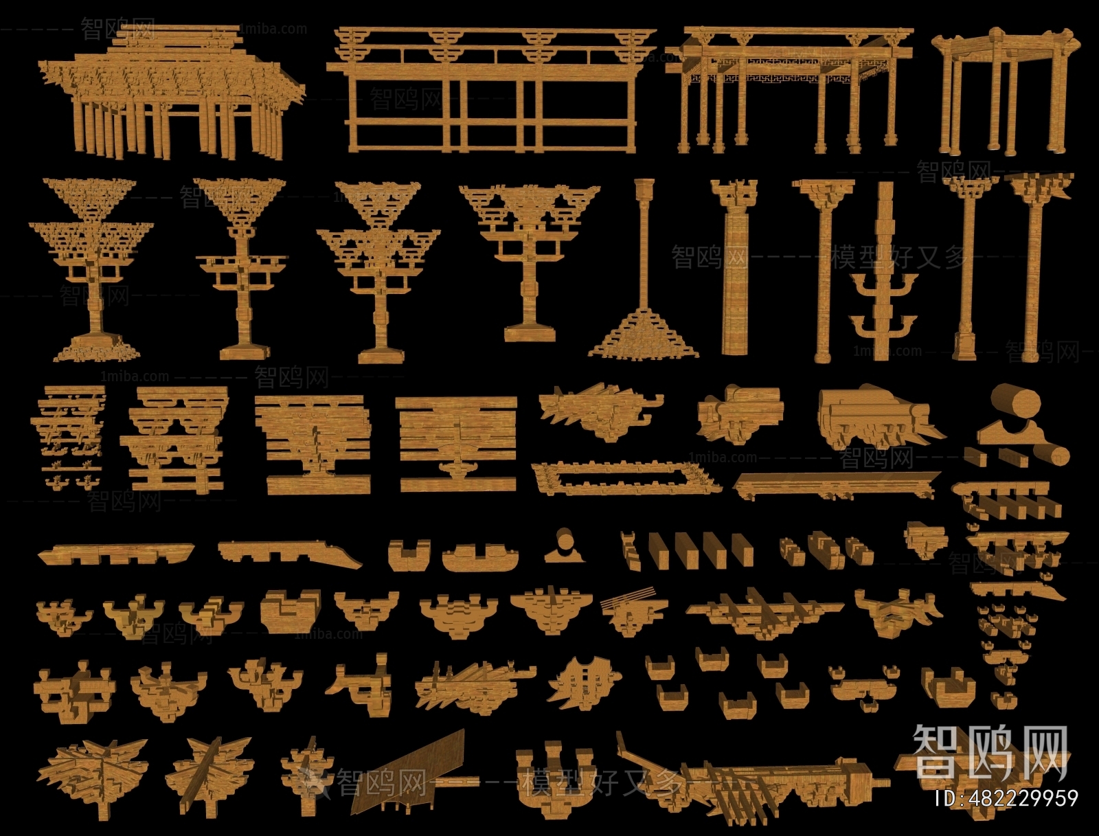 Chinese Style Building Component