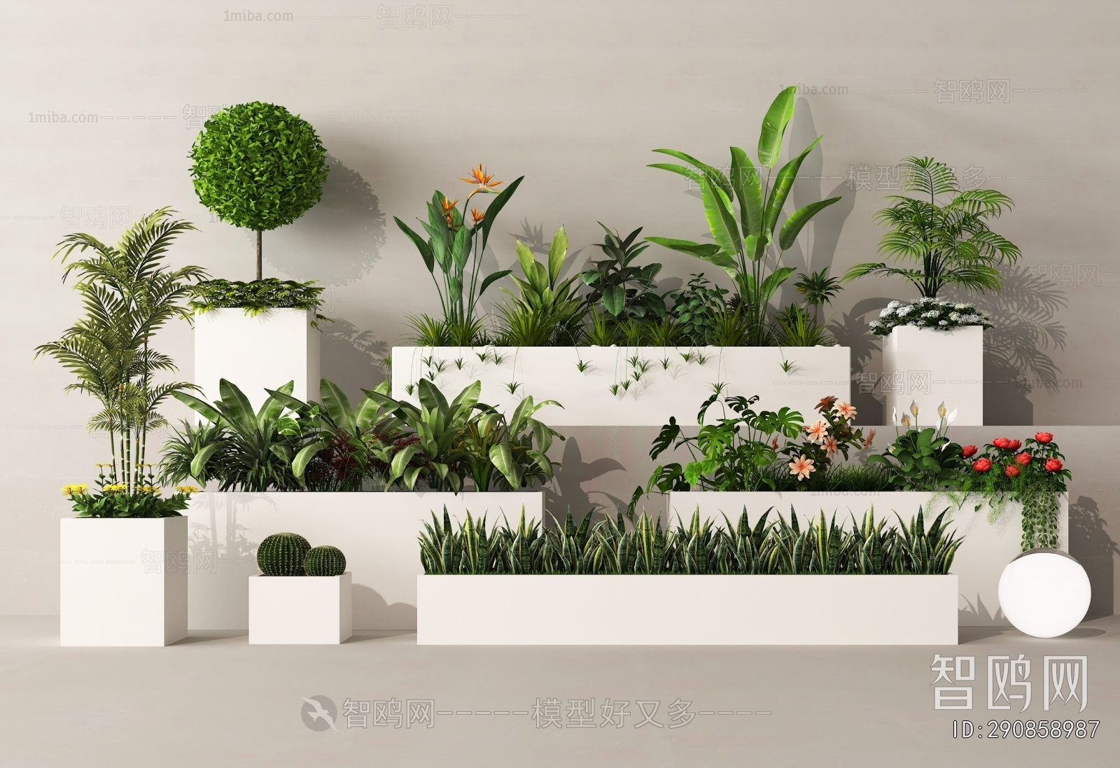 Modern Flower Bed, Flower Bowl, Flower Box