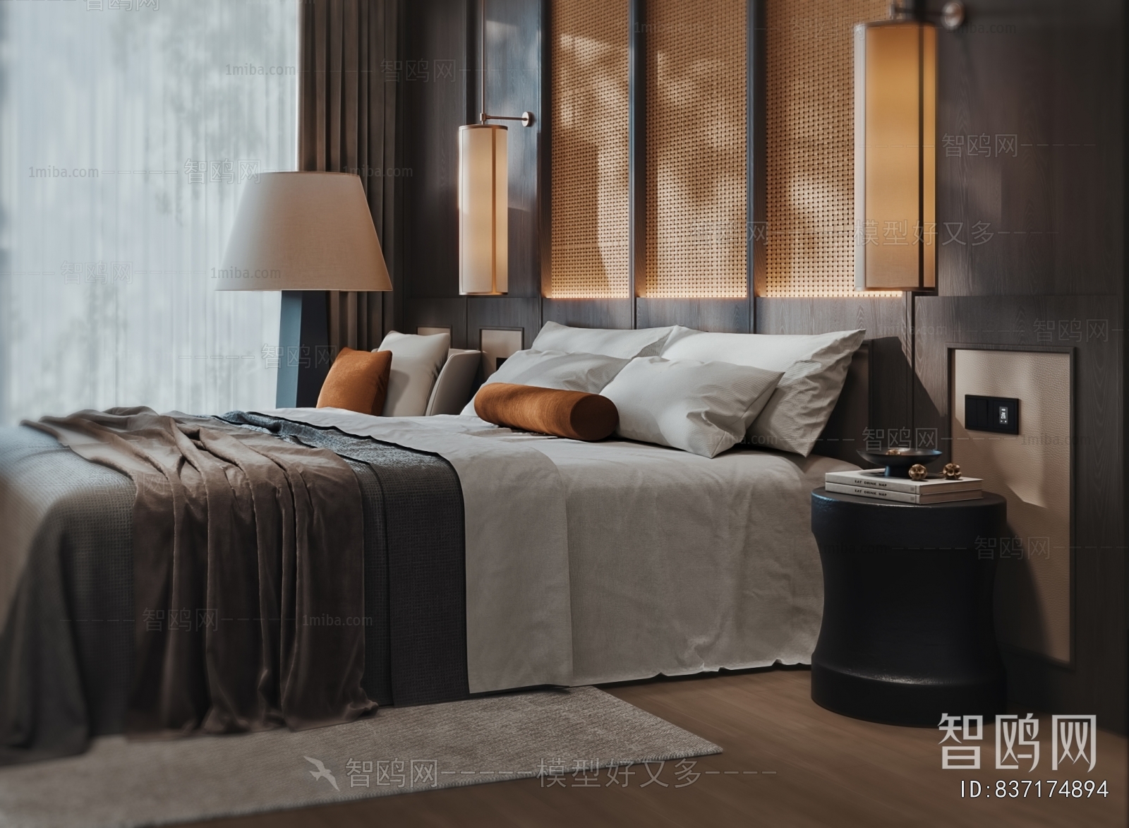 Wabi-sabi Style Bedroom