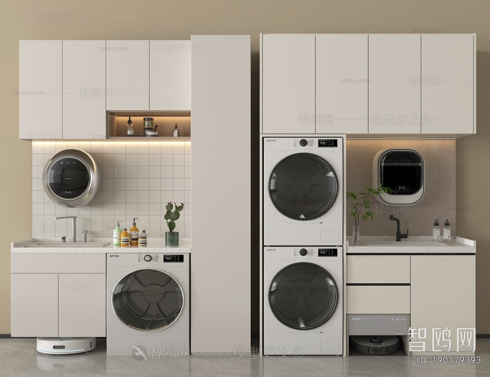 Modern Laundry Cabinet