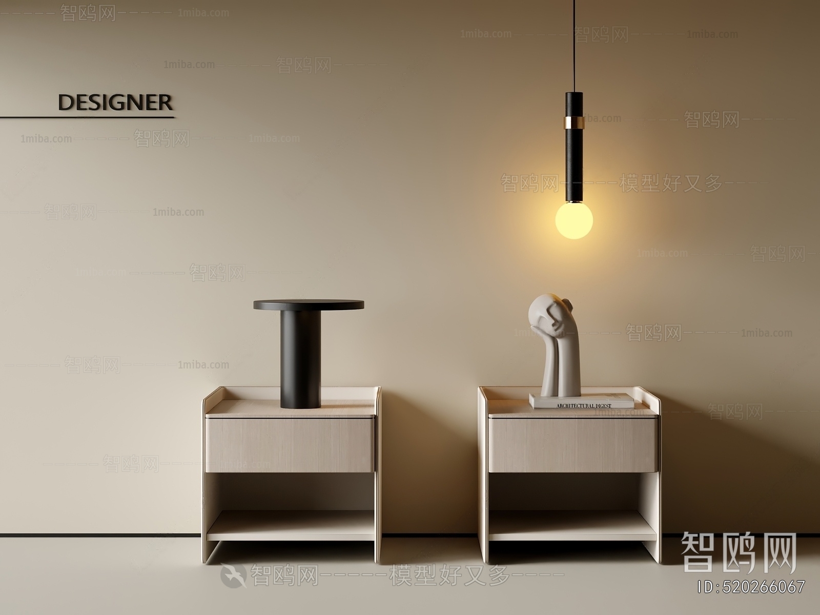 Modern Bedside Cupboard