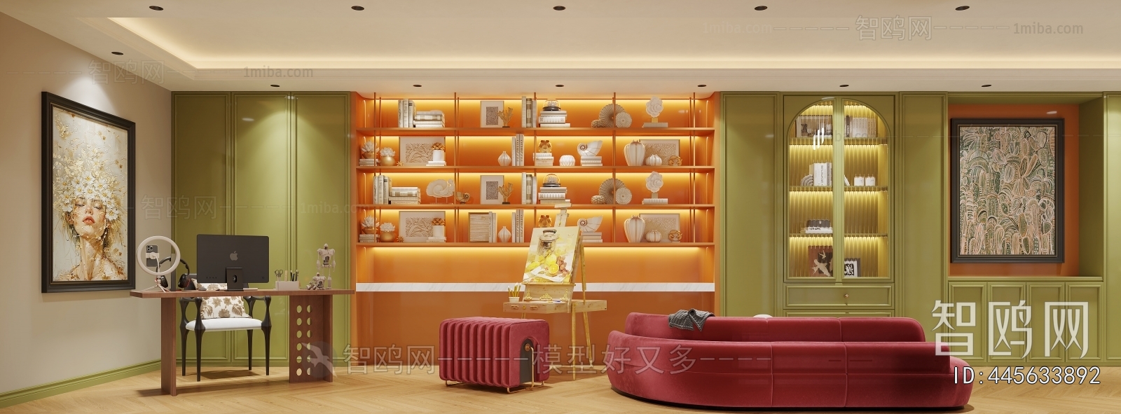 French Style Study Space