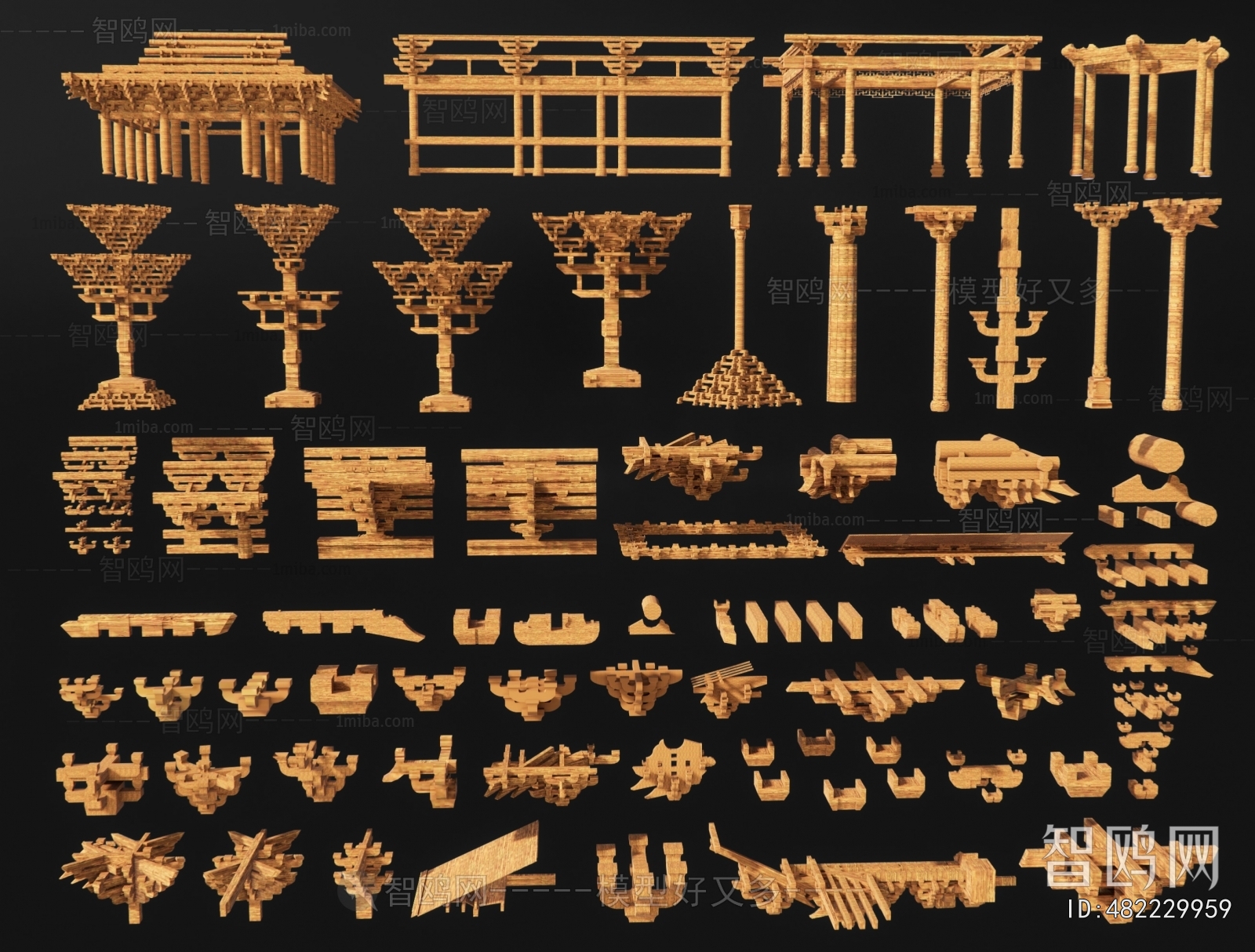 Chinese Style Building Component