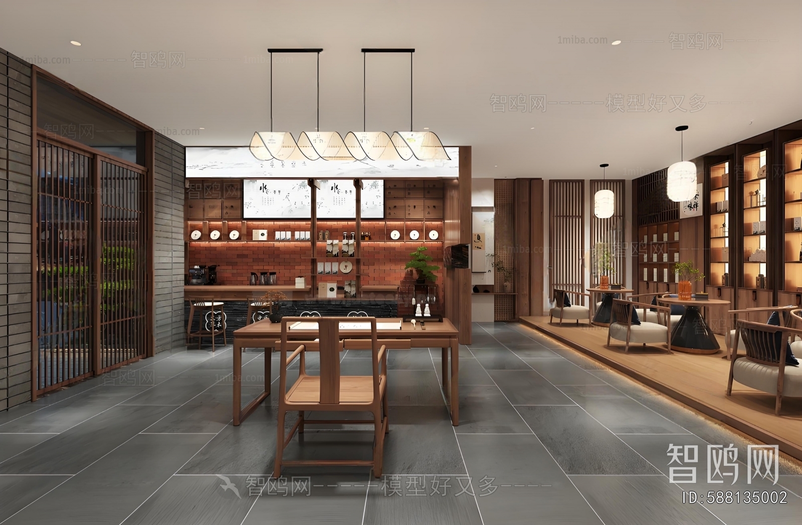 New Chinese Style Teahouse Tea House