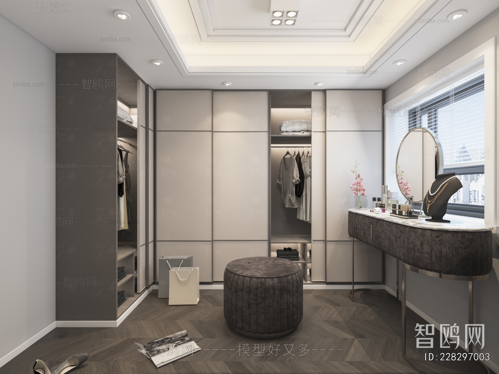 Modern Clothes Storage Area