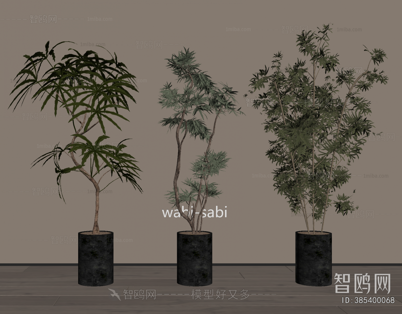 Modern Ground Green Plant Potted Plants