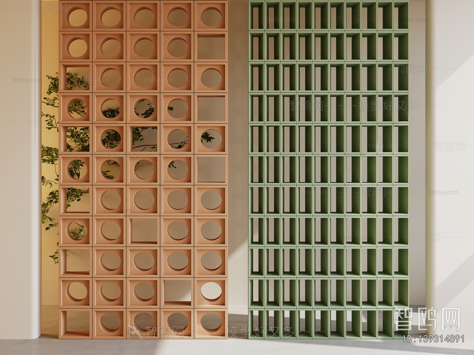 Modern Cement Brick Screen Partition