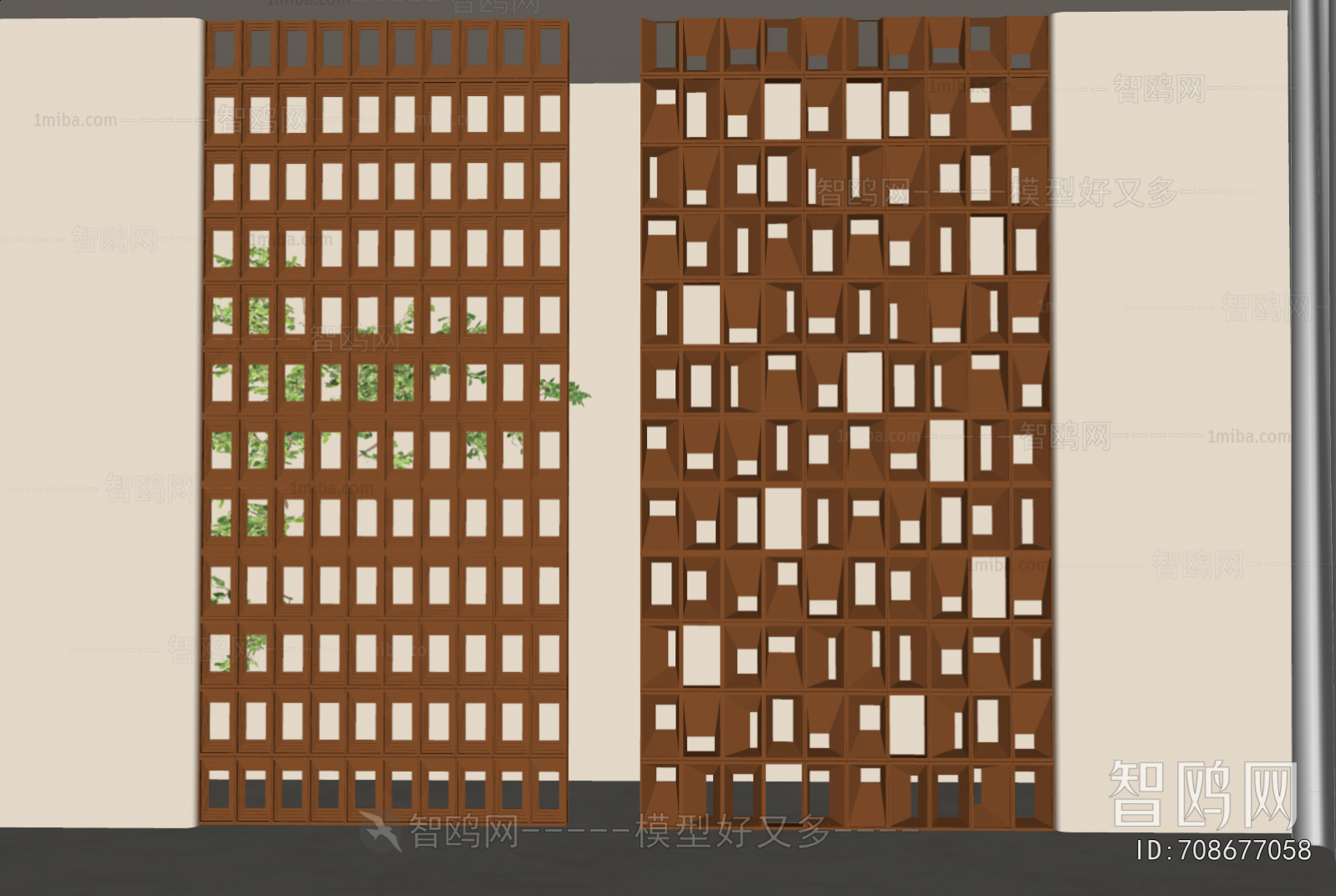 Modern Cement Brick Screen Partition