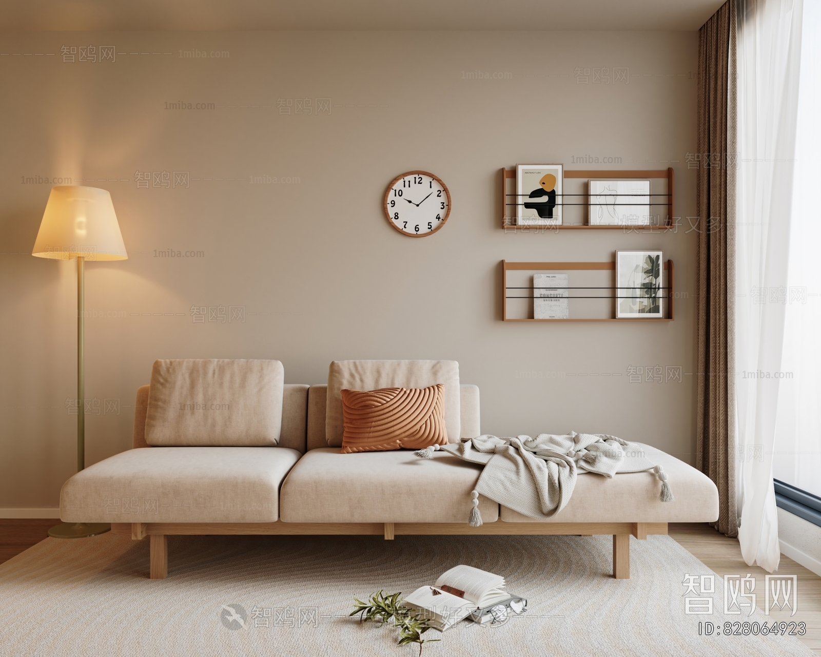 Modern Three-seat Sofa