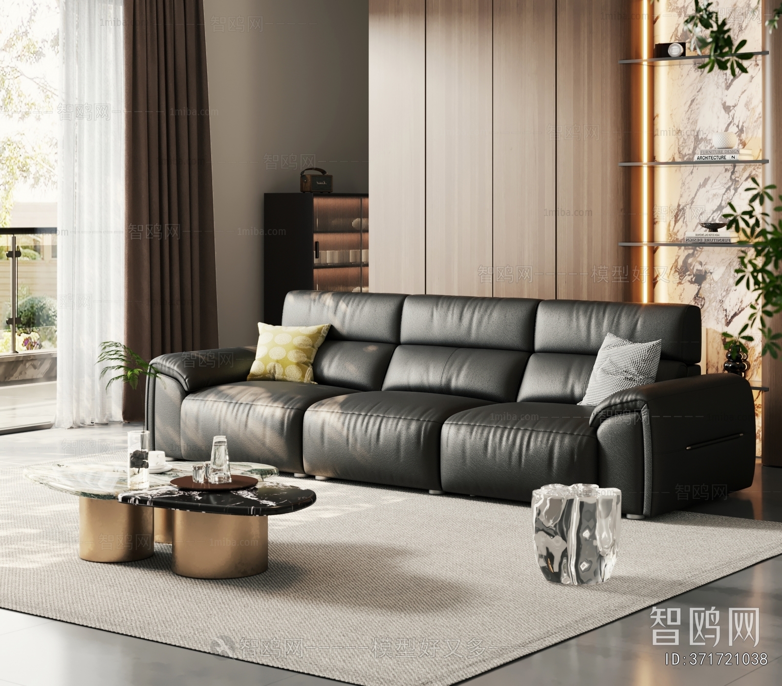 Modern Three-seat Sofa