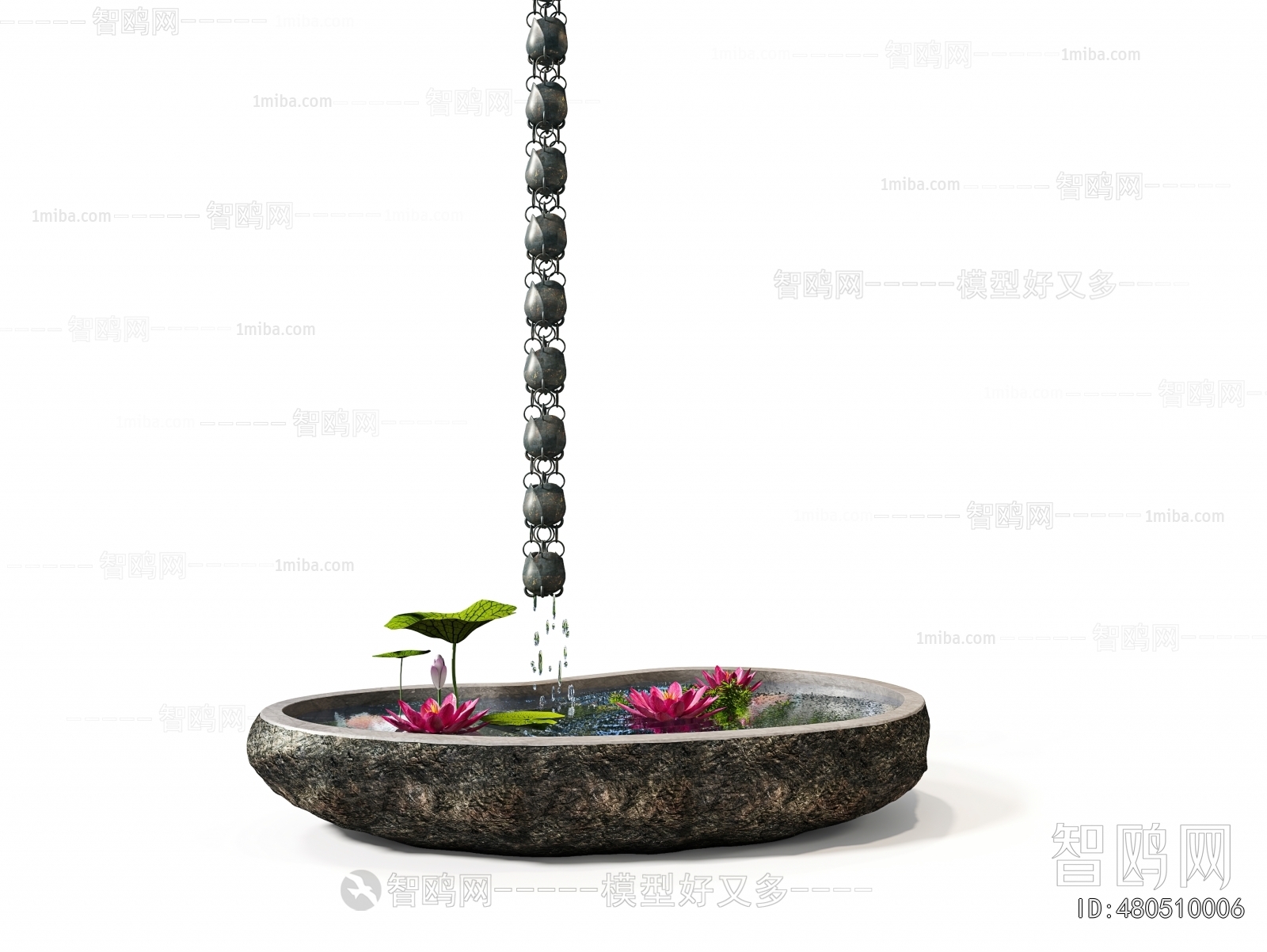 New Chinese Style Rockery Waterscape