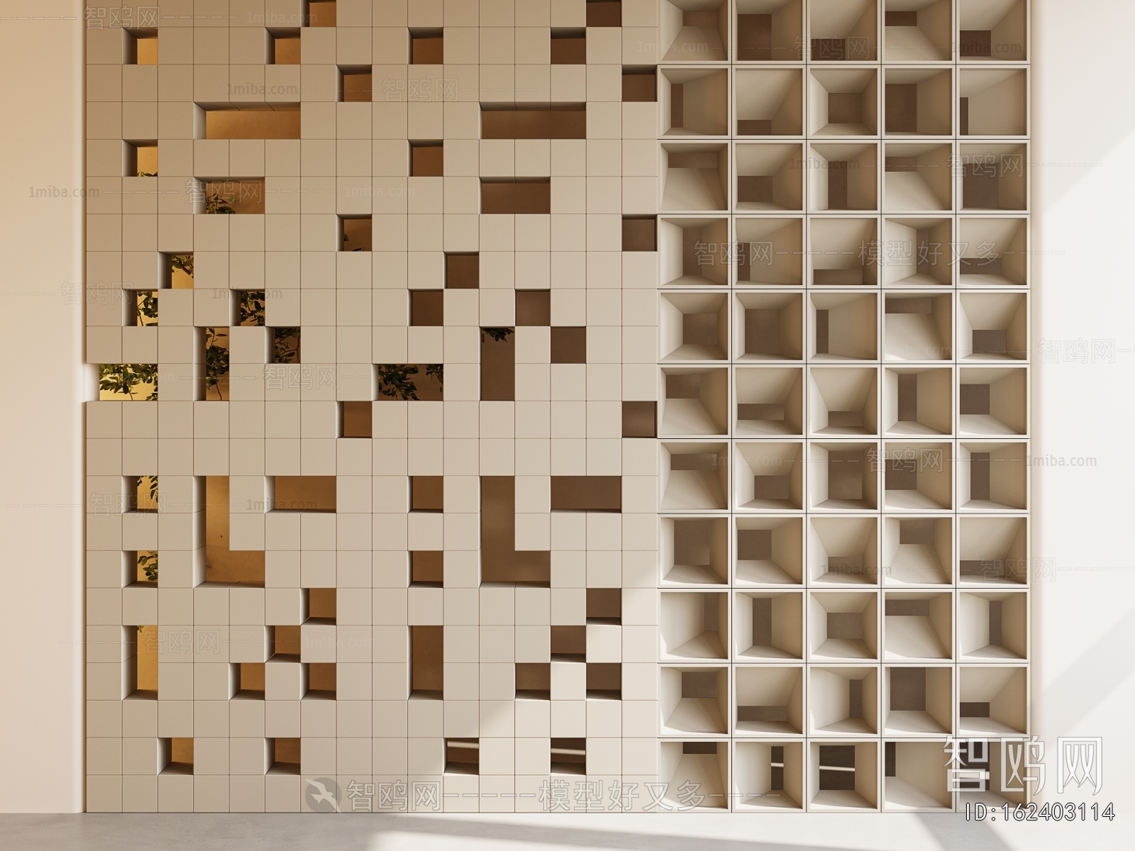 Modern Cement Brick Screen Partition