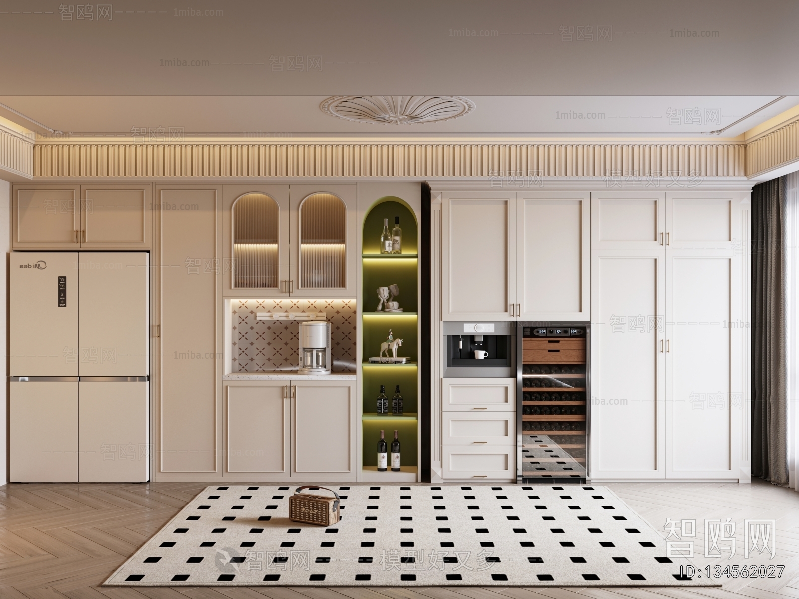 French Style Kitchen Cabinet