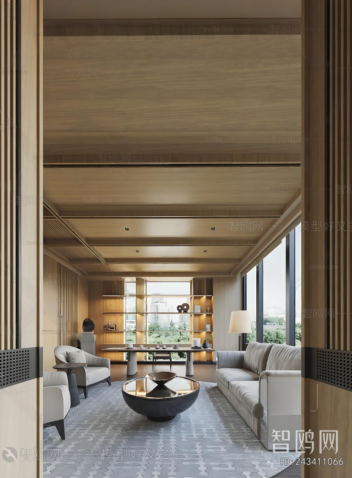 Modern Office Living Room