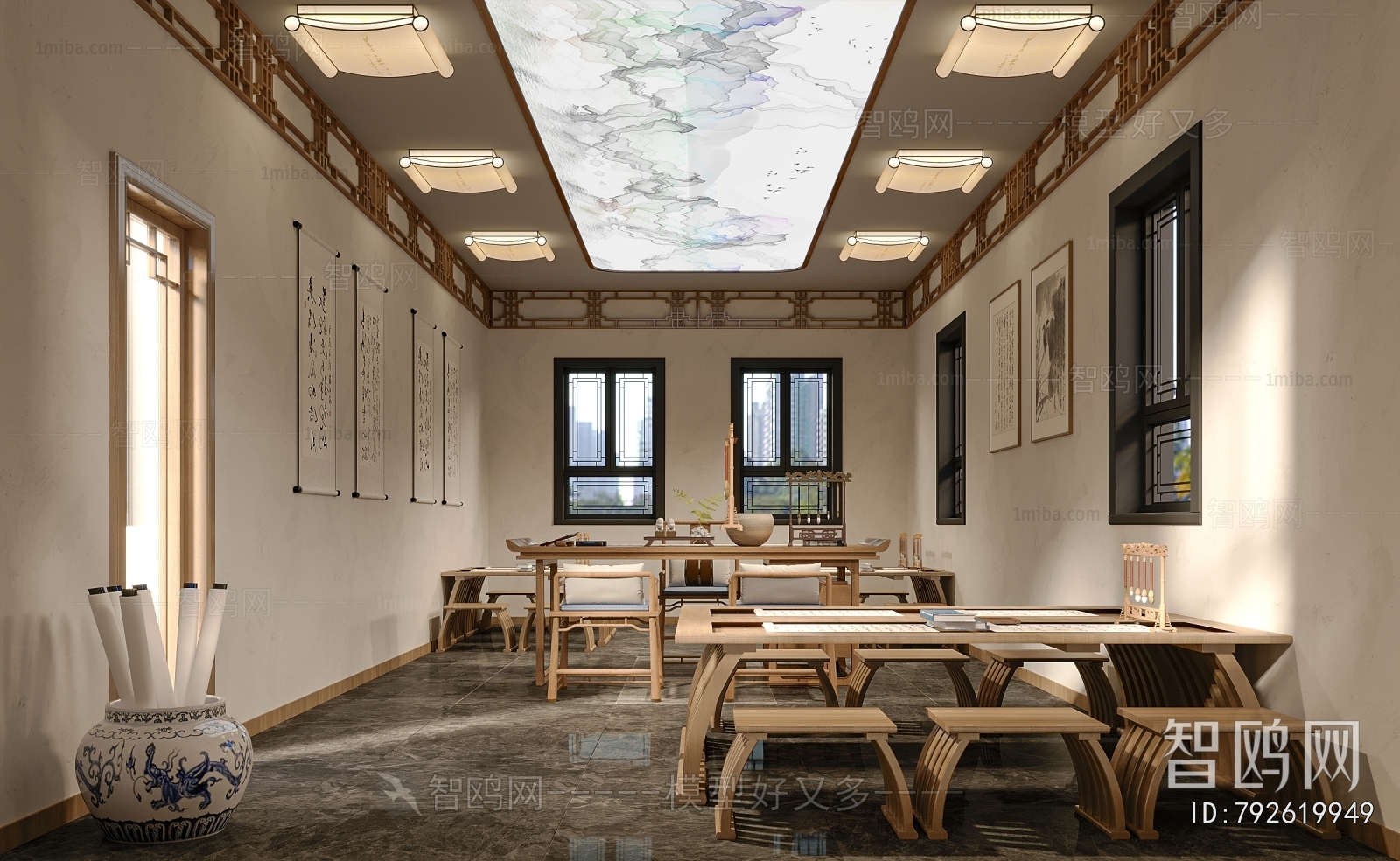 New Chinese Style Bookstore Book Bar