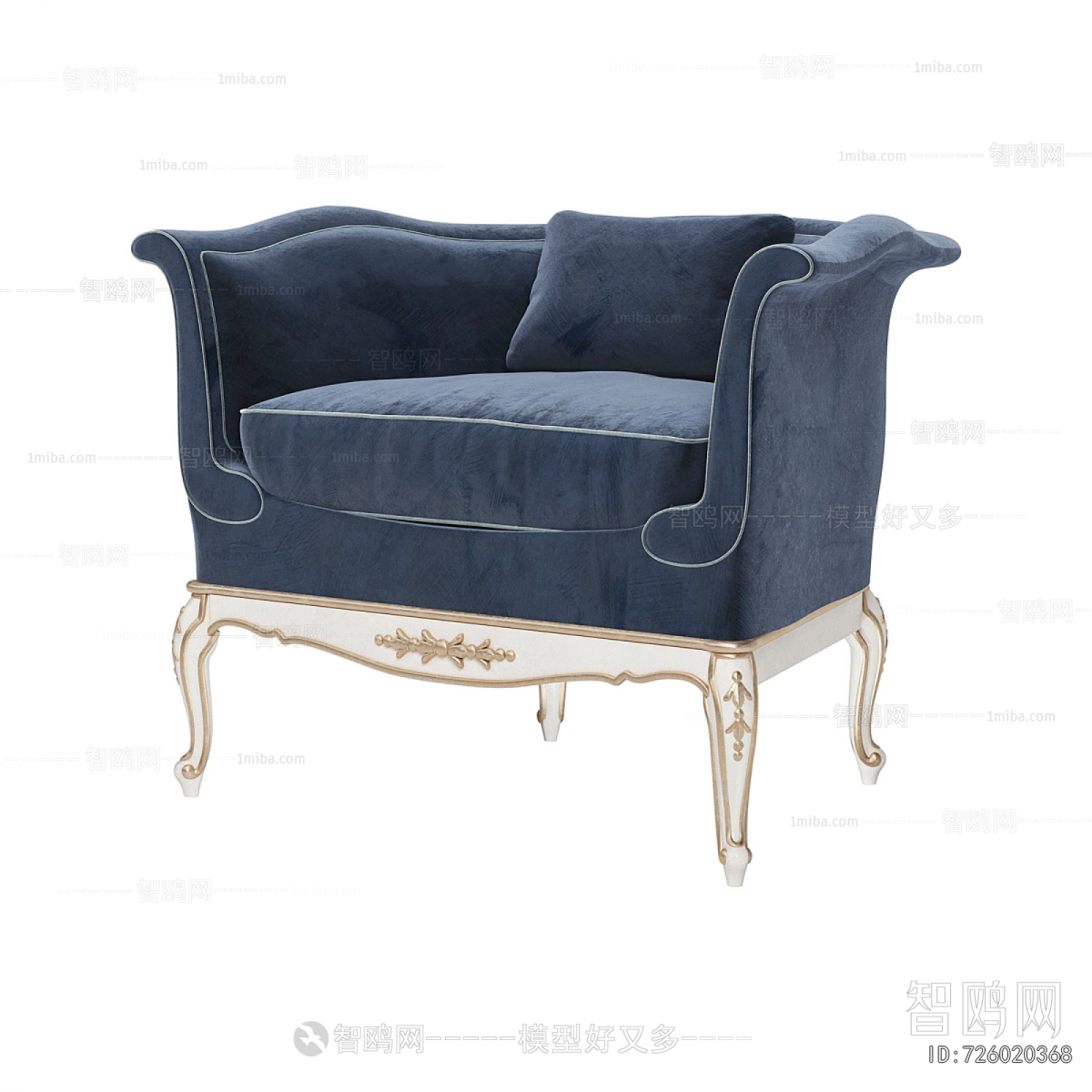 French Style Single Sofa
