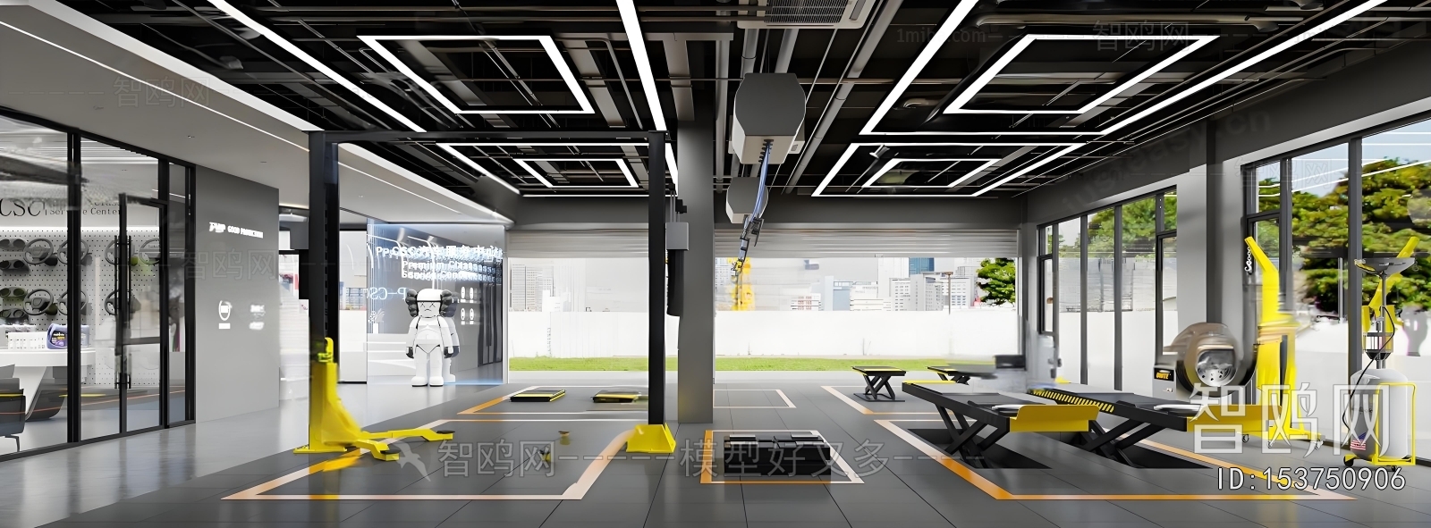 Modern Automobile Repair Shop