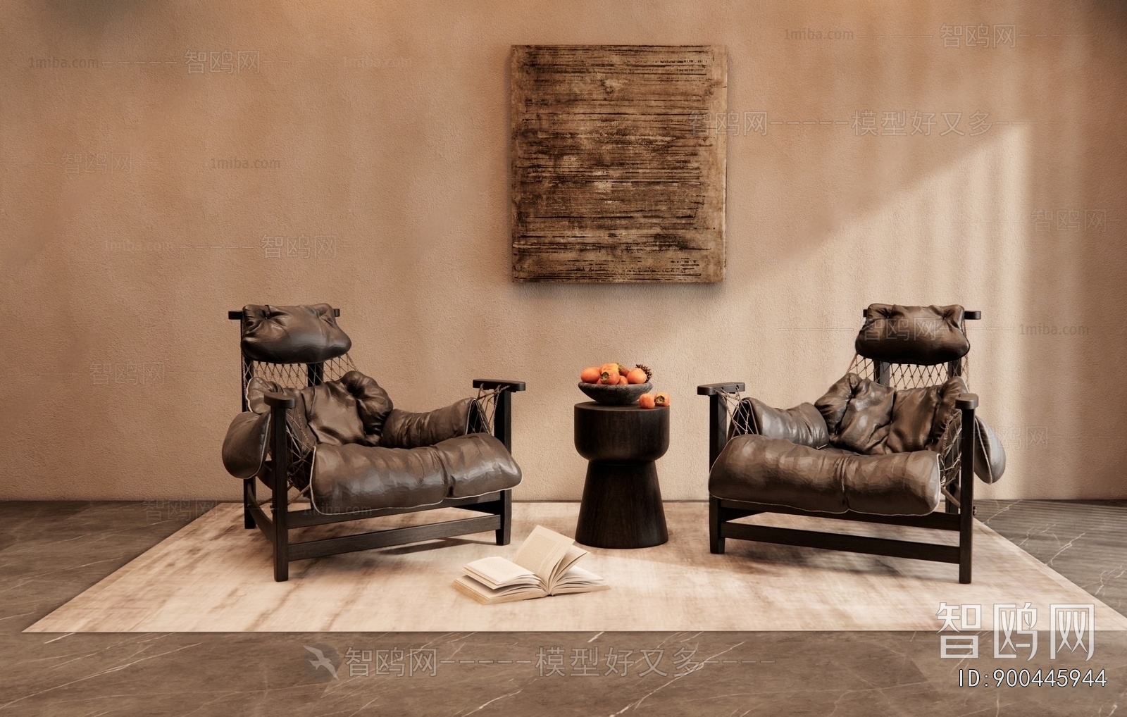 Wabi-sabi Style Lounge Chair