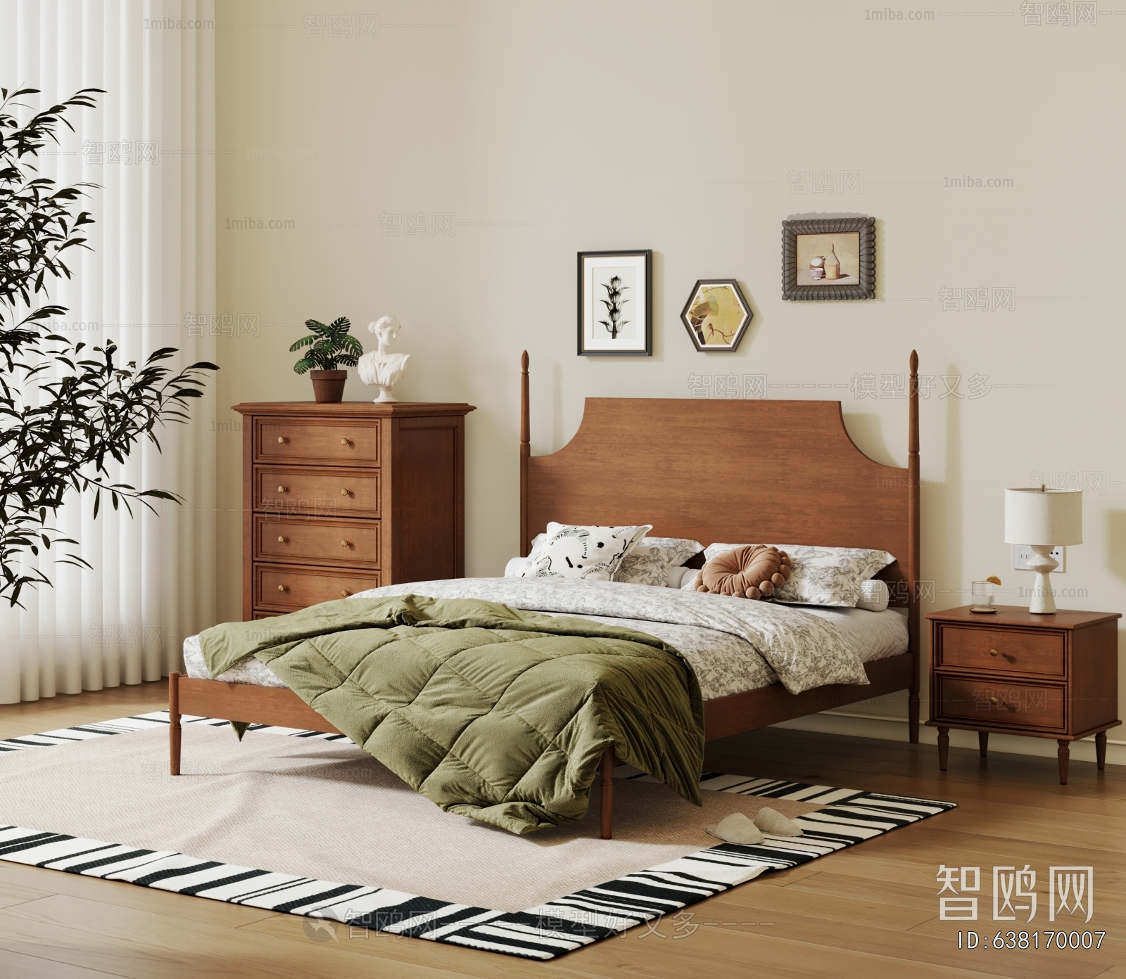 French Style Double Bed