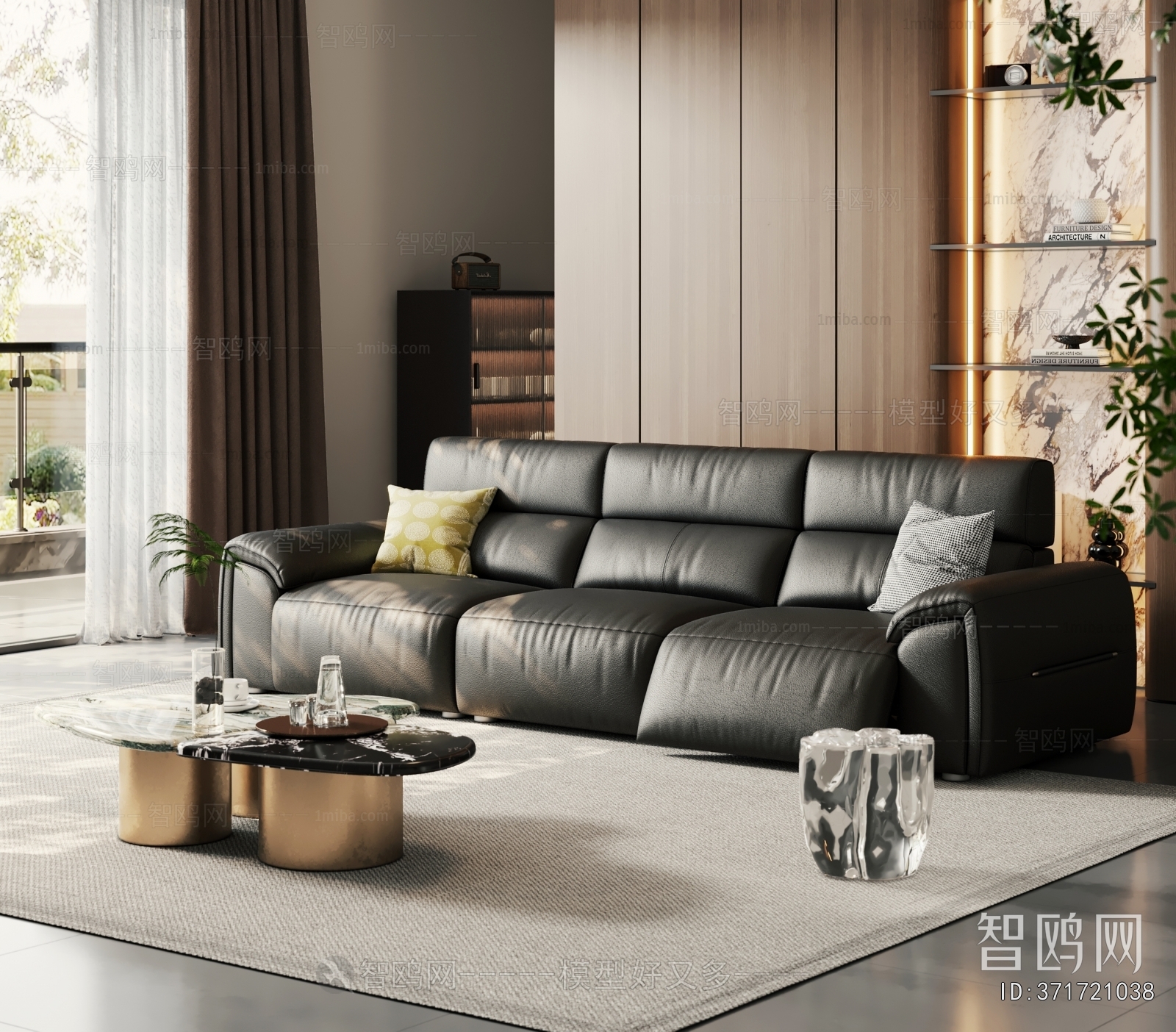 Modern Three-seat Sofa