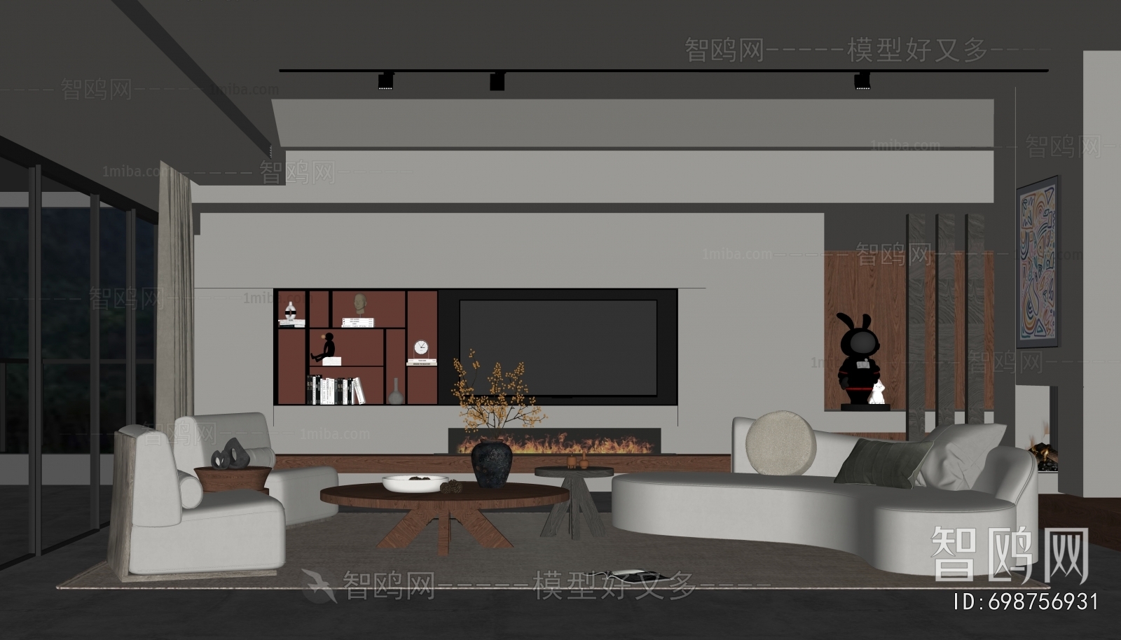 Wabi-sabi Style A Living Room