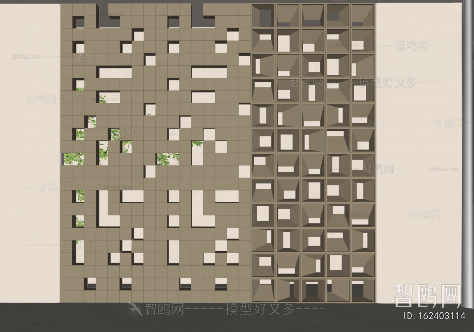 Modern Cement Brick Screen Partition