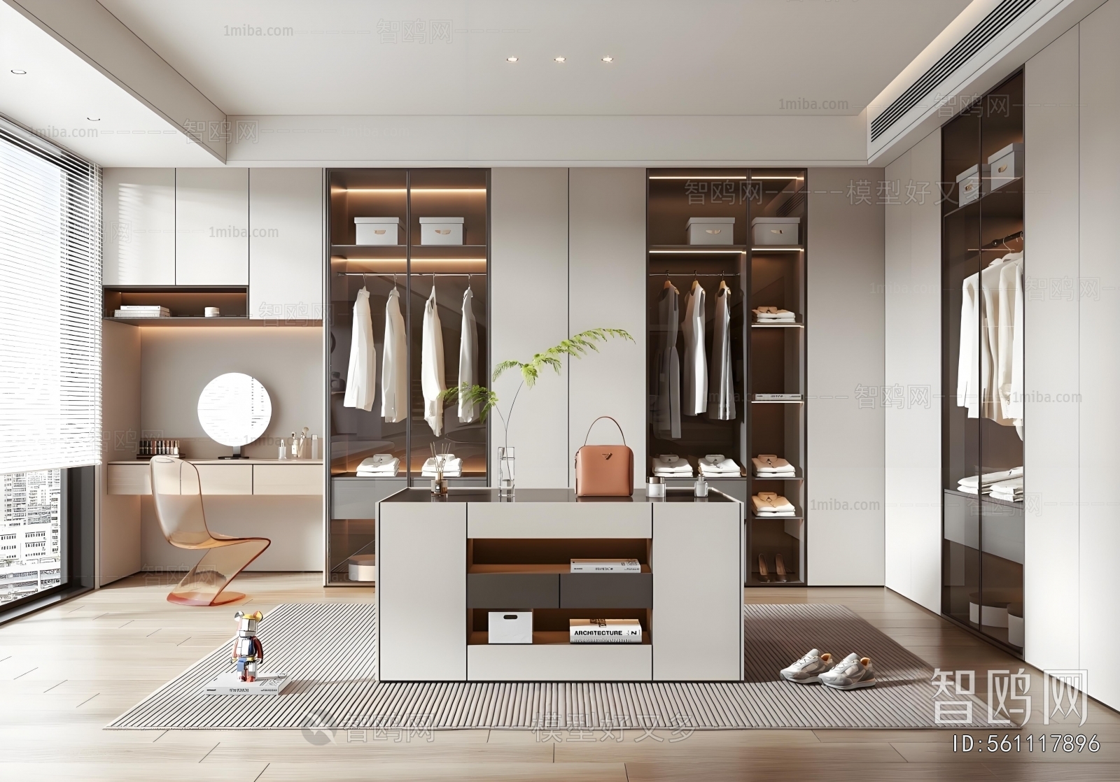 Modern Clothes Storage Area