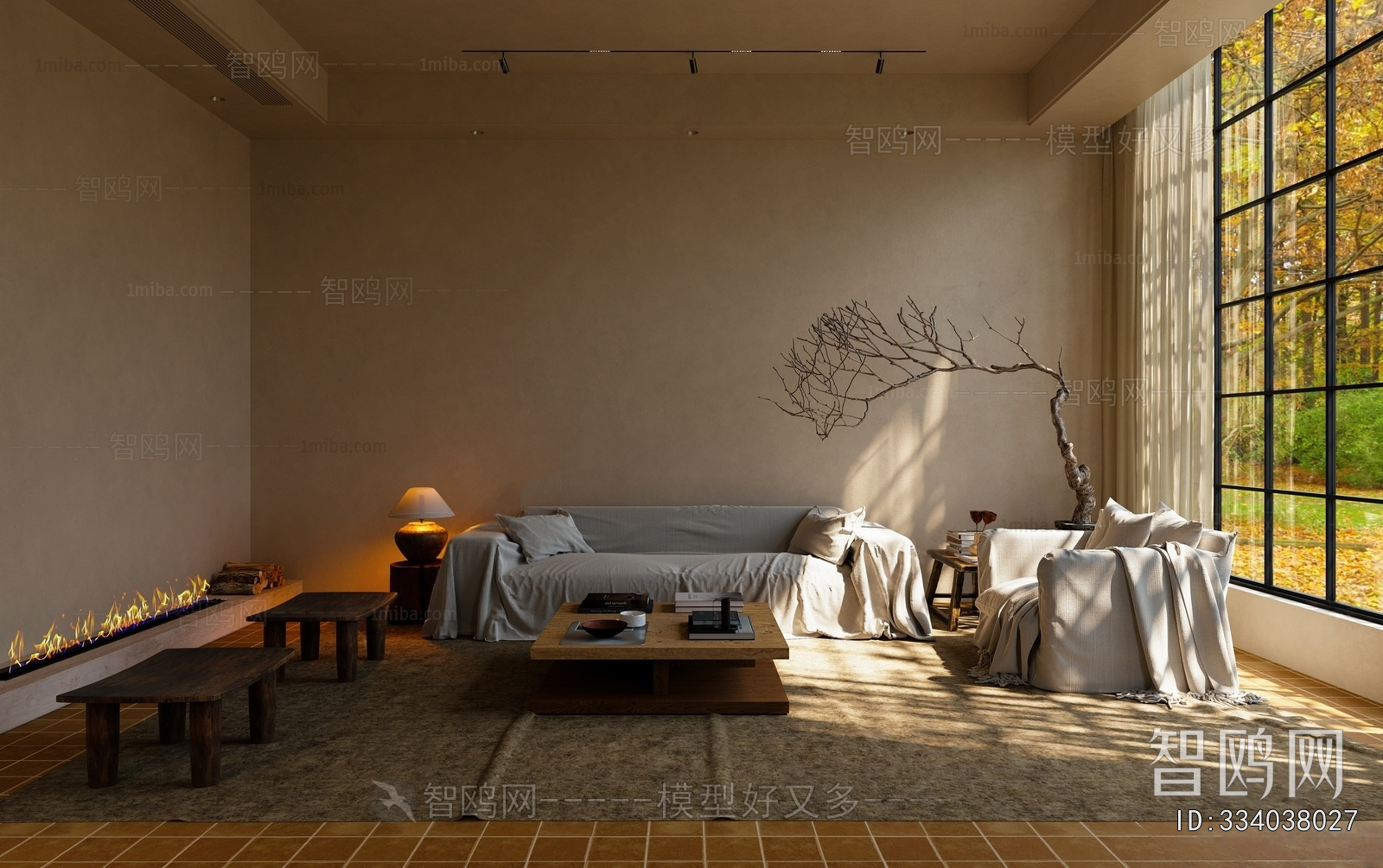 Wabi-sabi Style A Living Room