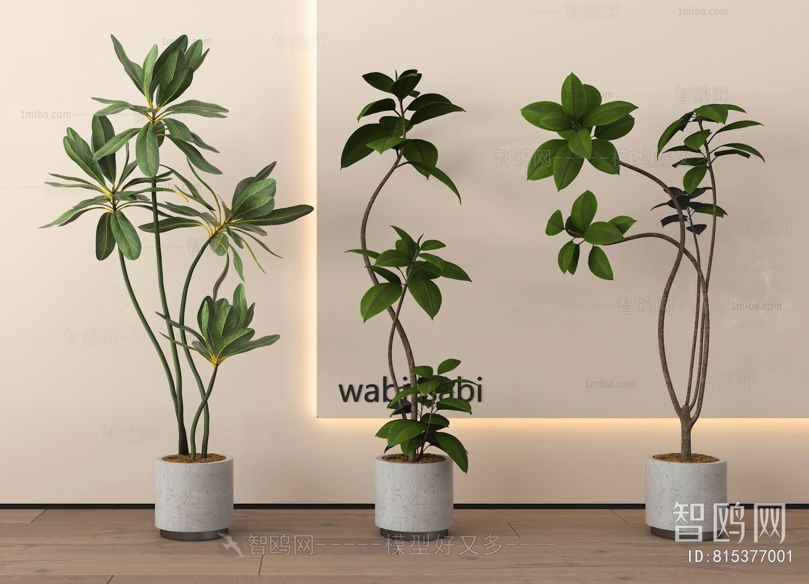Modern Ground Green Plant Potted Plants