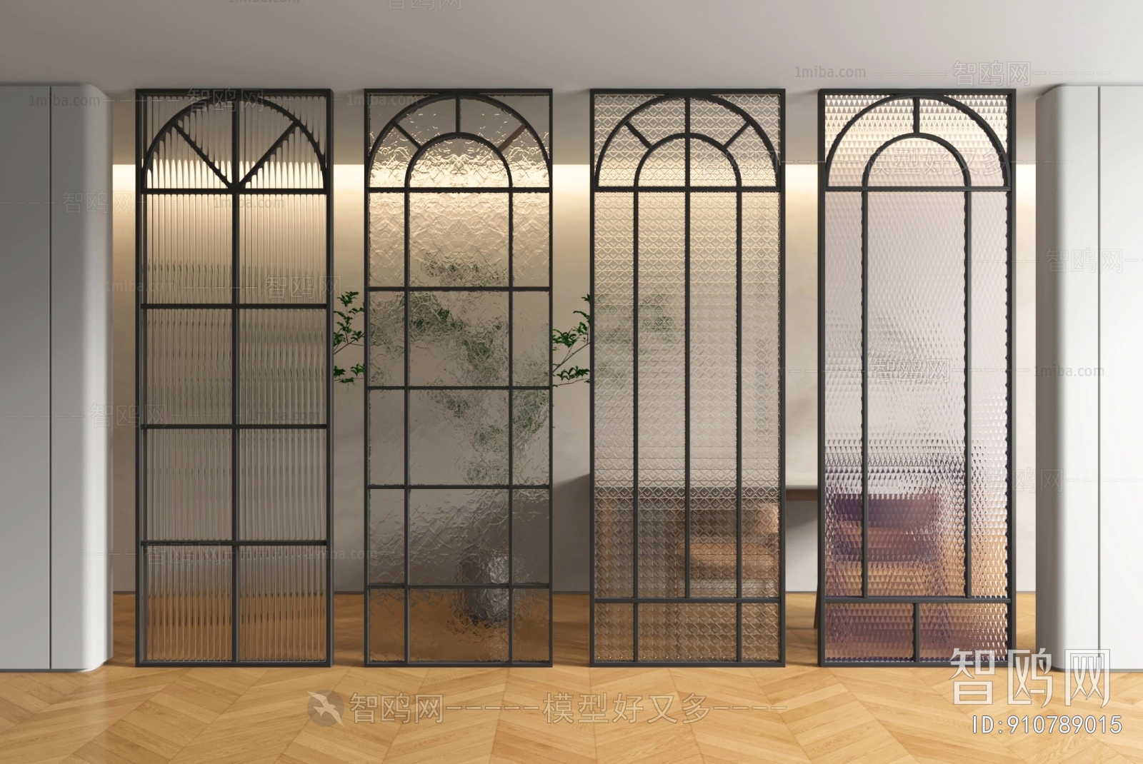 French Style Glass Screen Partition