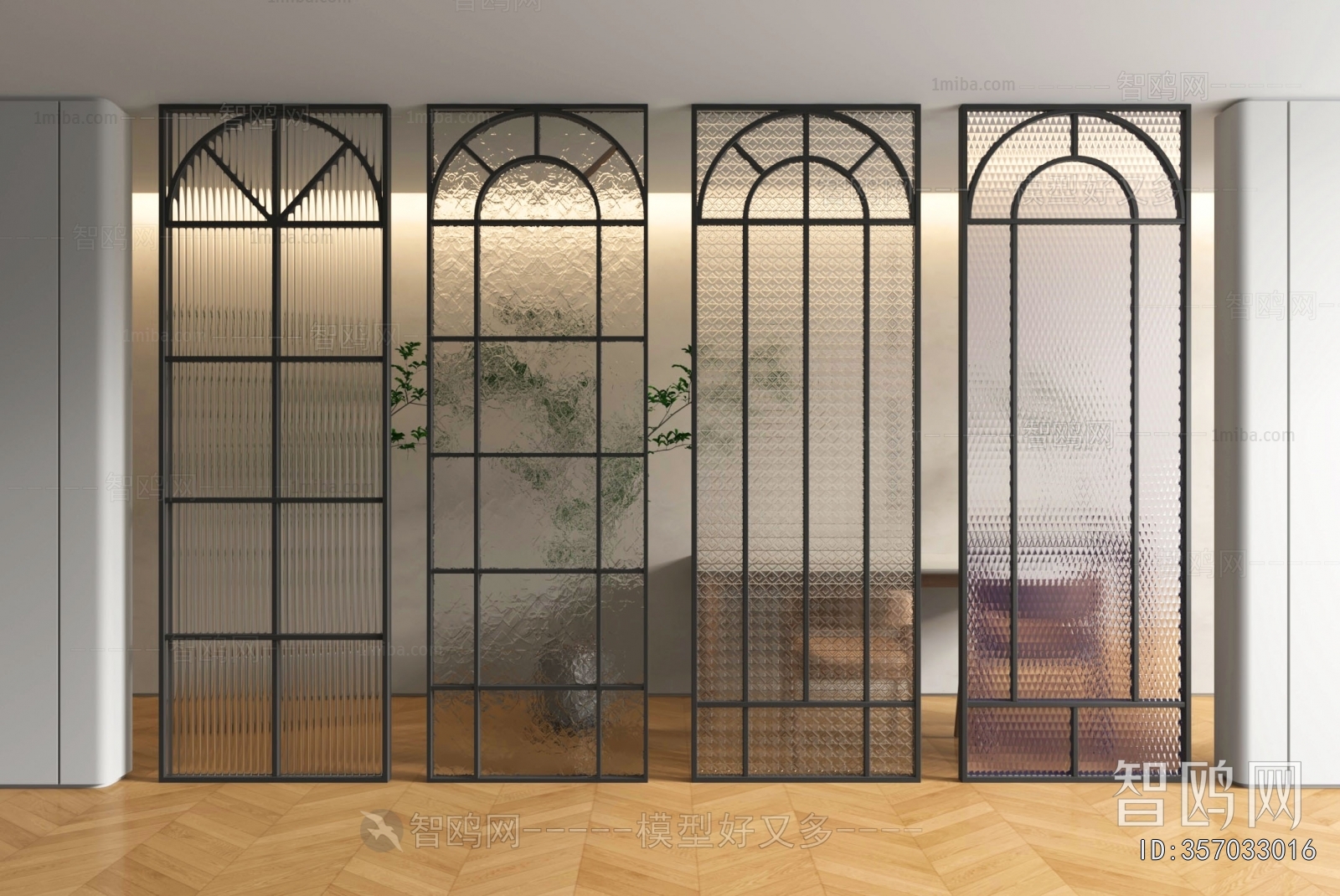 French Style Glass Screen Partition