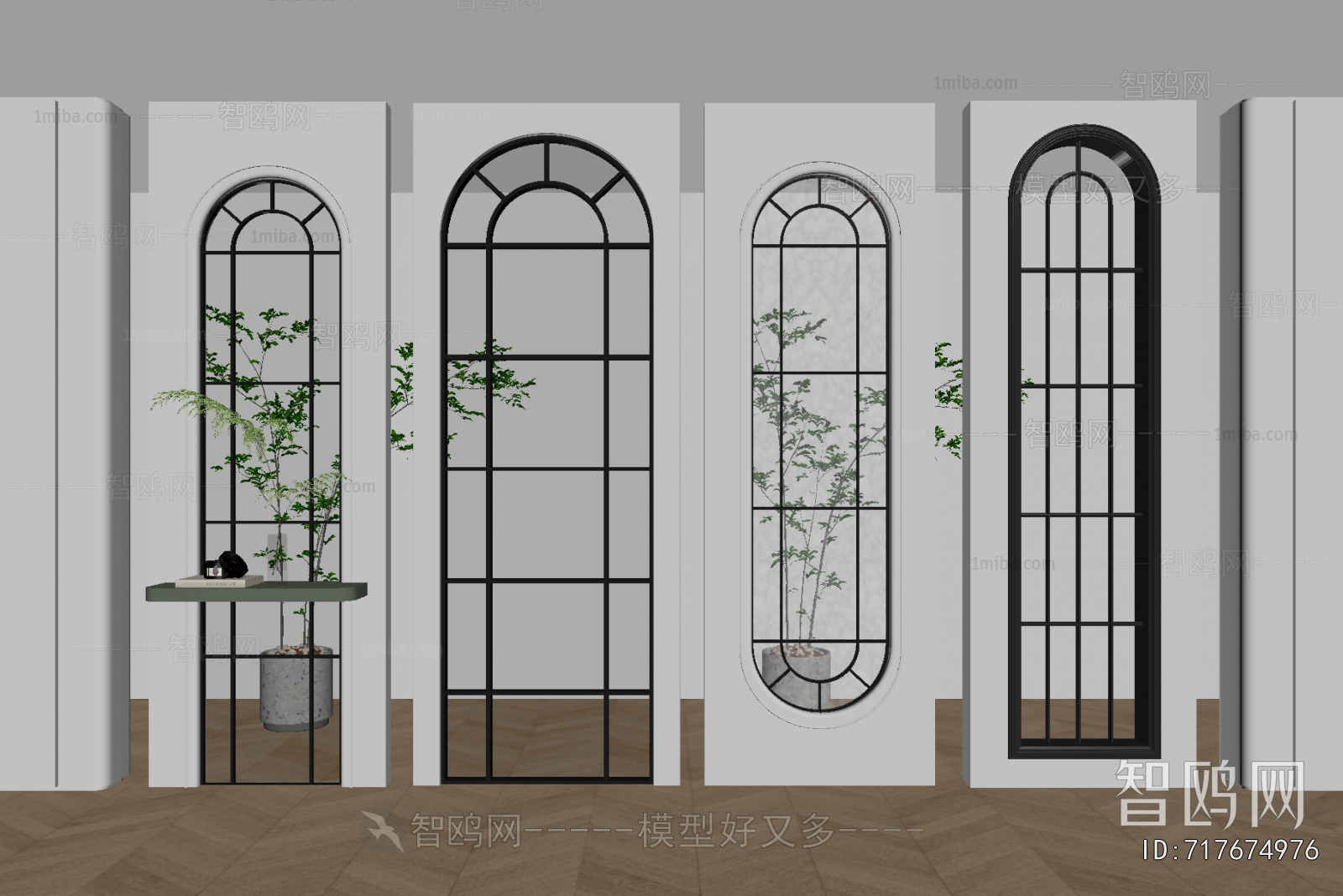 French Style Glass Screen Partition