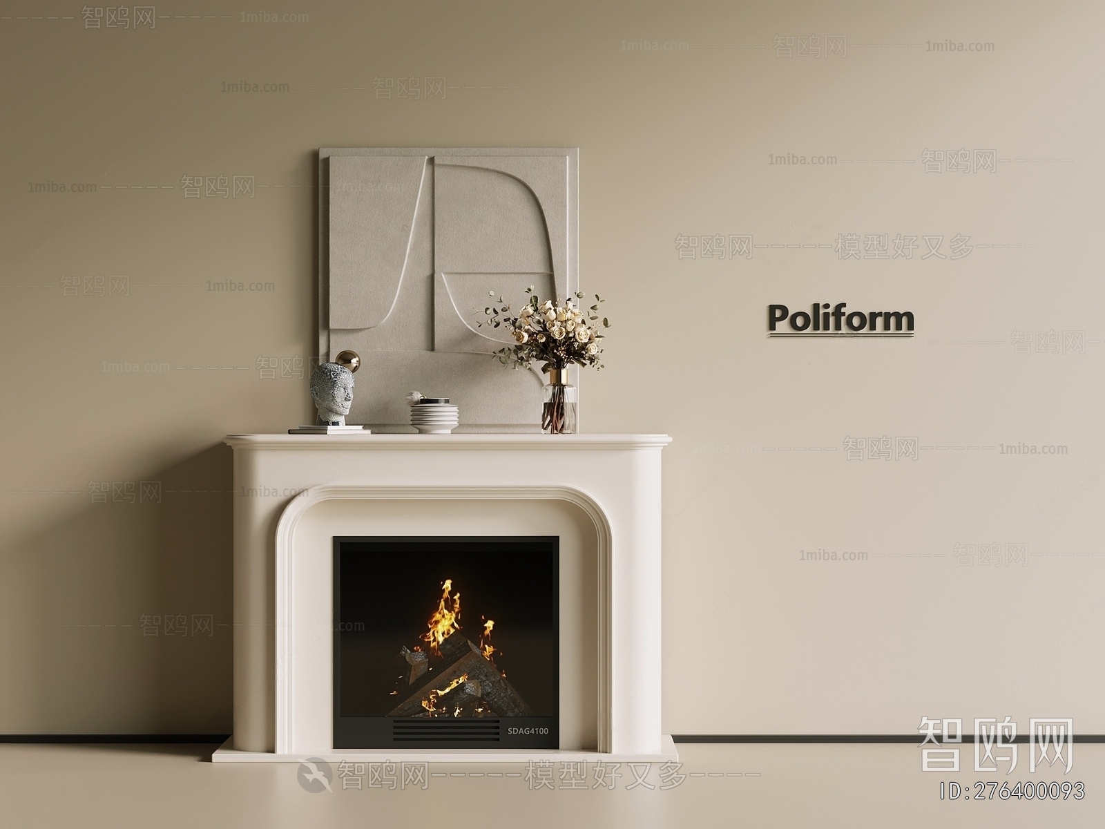 French Style Fireplace