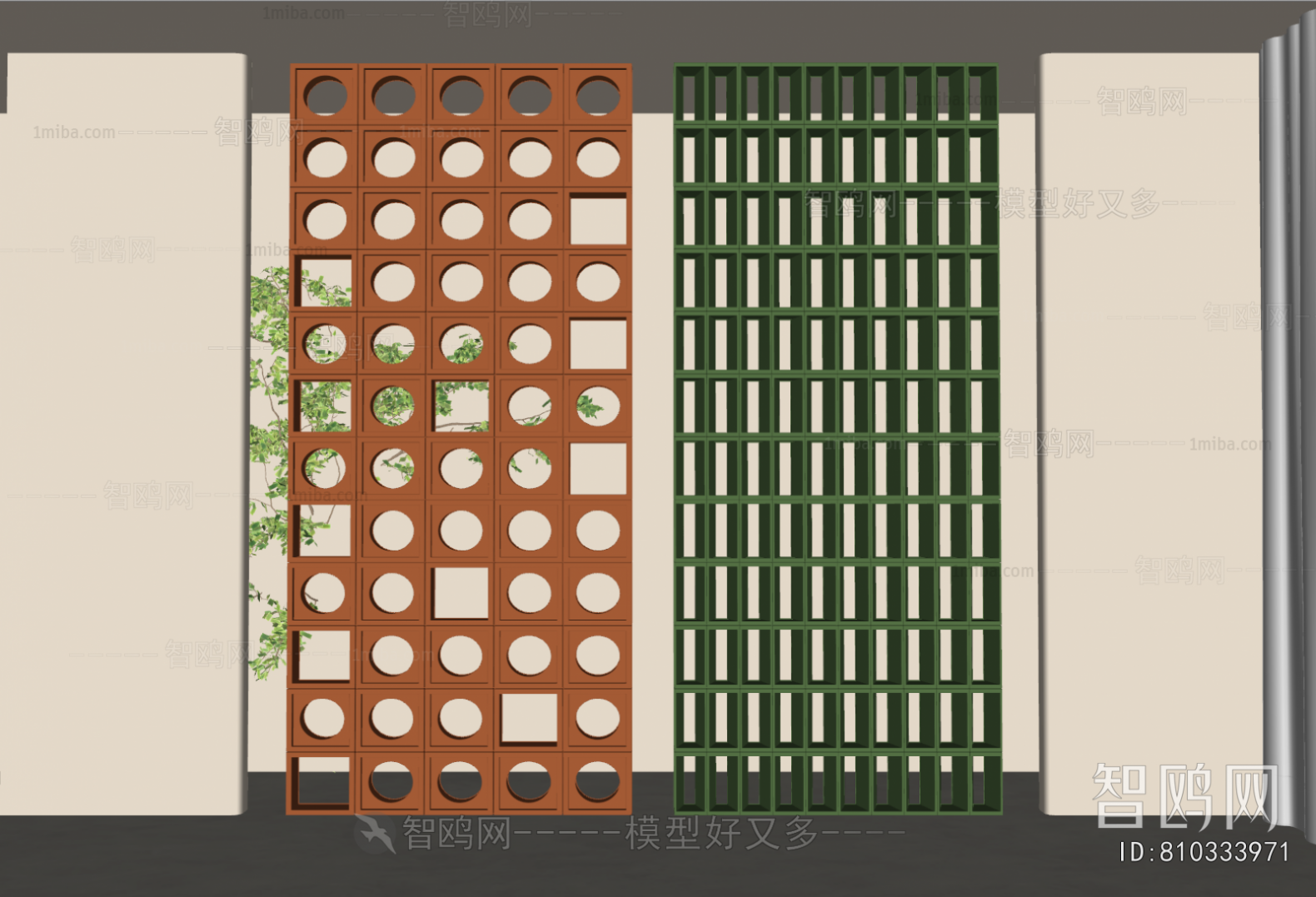 Modern Cement Brick Screen Partition