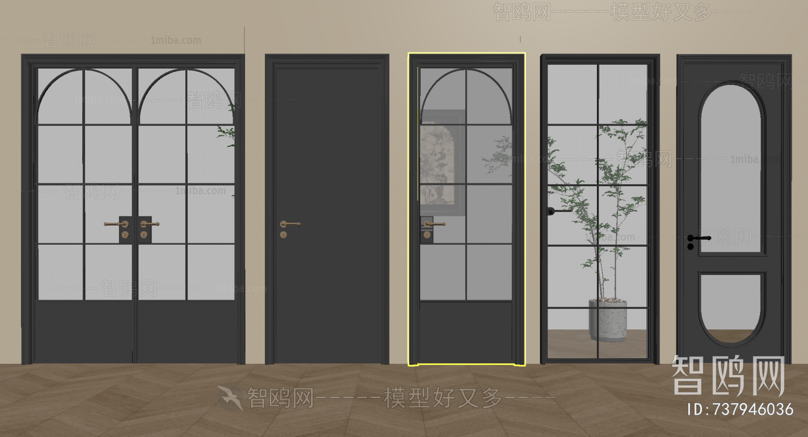 French Style Single Door