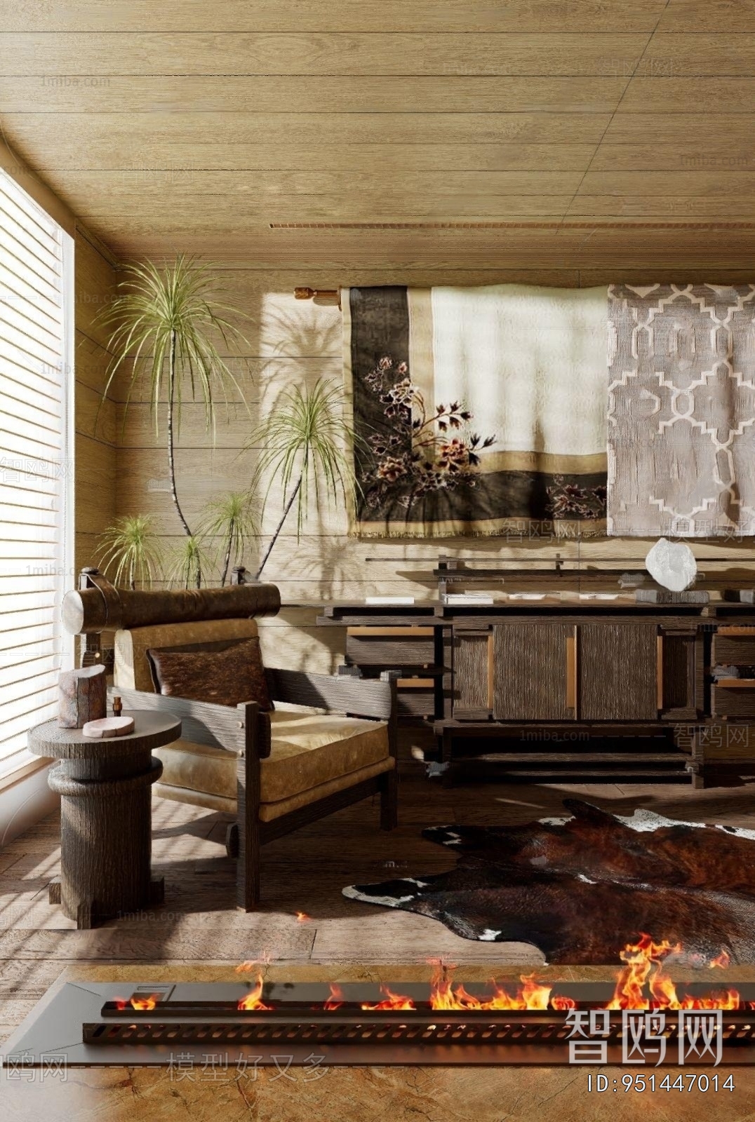 Wabi-sabi Style A Living Room